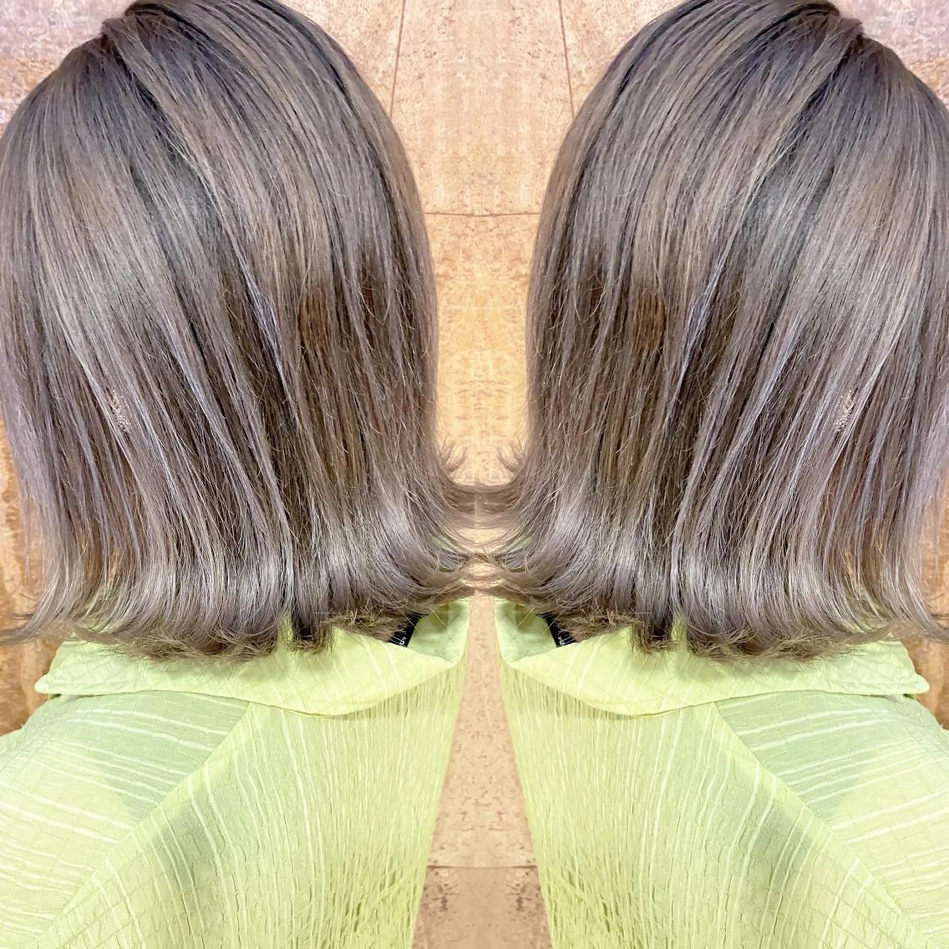 ミディアム カラー ヘアアレンジ ネイル マツエク・マツパ 透明感カラー ハイライトカラー 外国人風カラー ハイライト 外ハネヘア カット ヘアカラー reverie【レヴリー】所属・夜23時まで予約🉑 reverieあきらのヘアスタイル