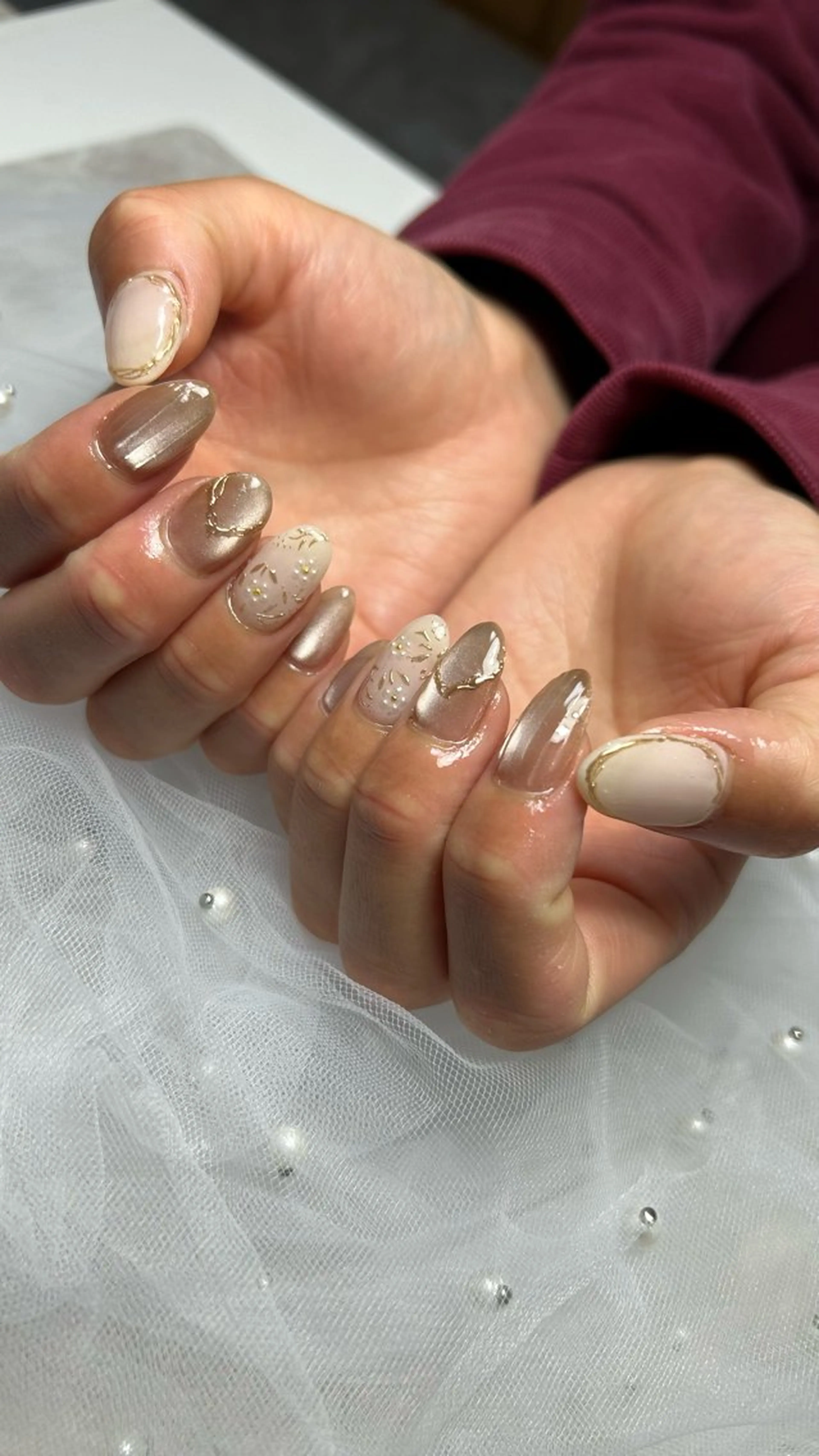 ネイル ジェルネイル パラジェル AND mielのネイルデザイン