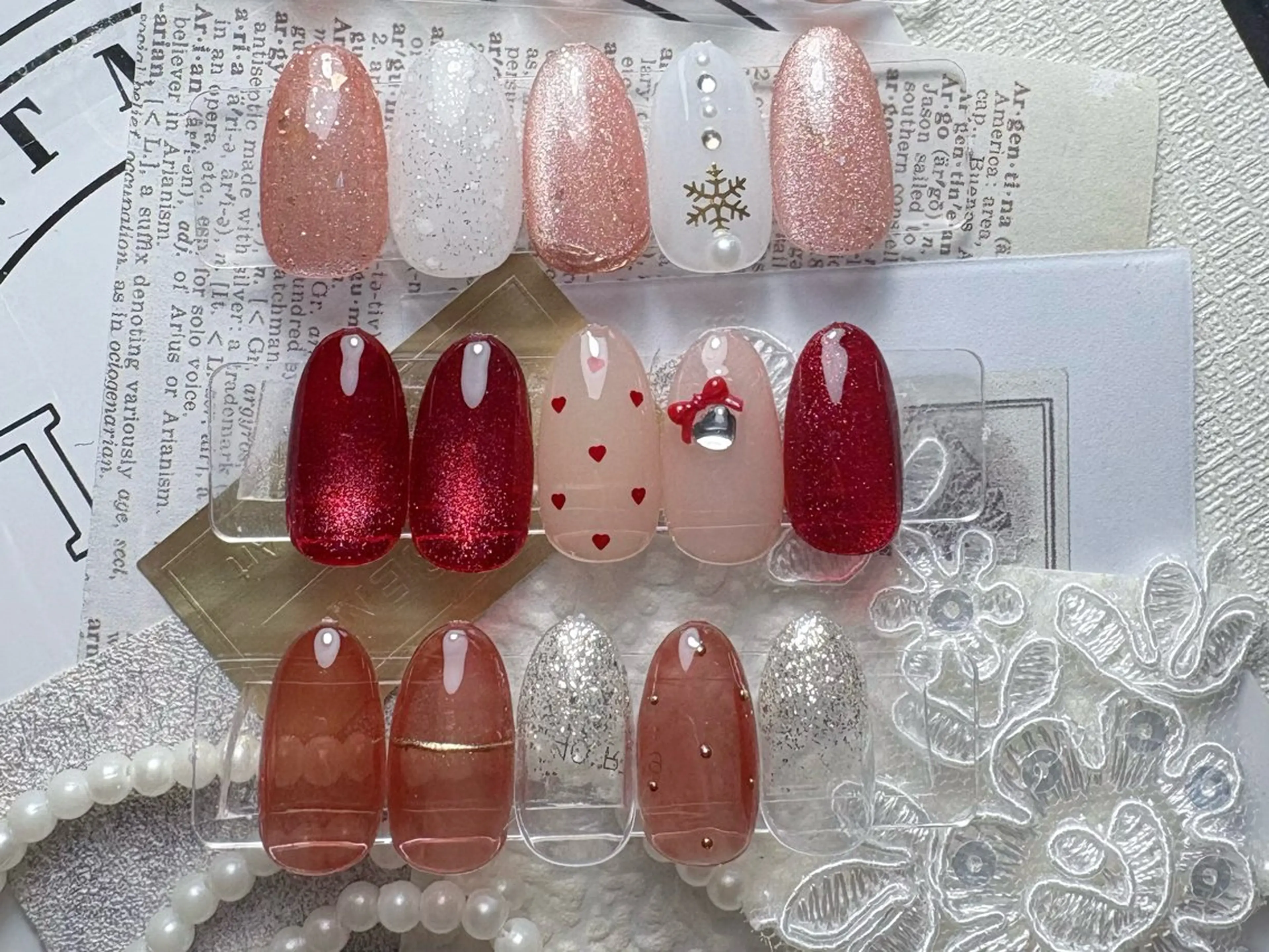 ネイル フレンチネイル ジェルネイル ガラスフレンチ 韓国ネイル マグネットネイル ハンドネイル ハンドケア Nail Jolieのネイルデザイン