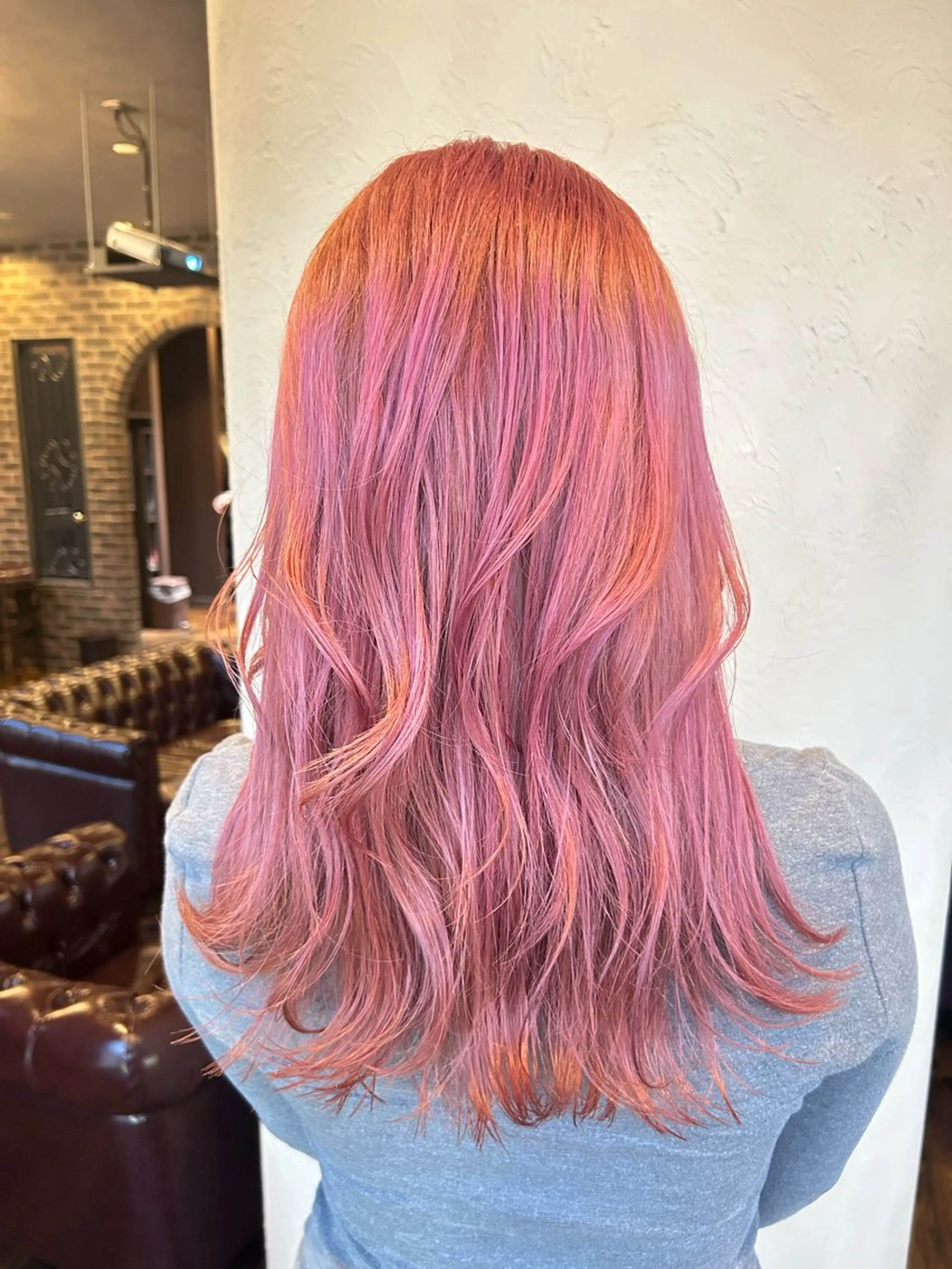 ロング カラー ヘアアレンジ ヘアカラー トリートメント Rina ✨5月予約受付中✨のヘアスタイル