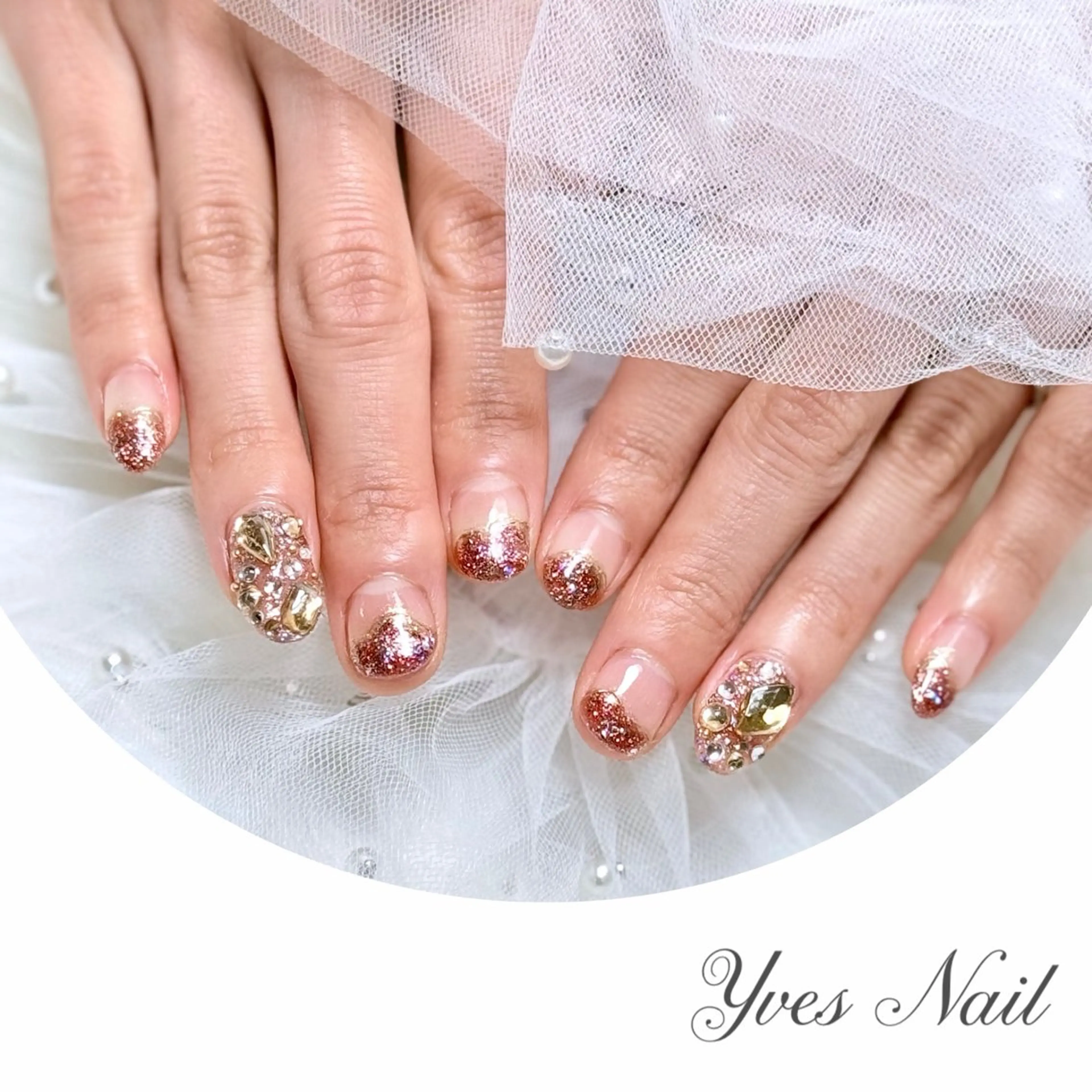 ネイル キラキラネイル ラメ(グリッター) ハンドネイル kanno yのネイルデザイン