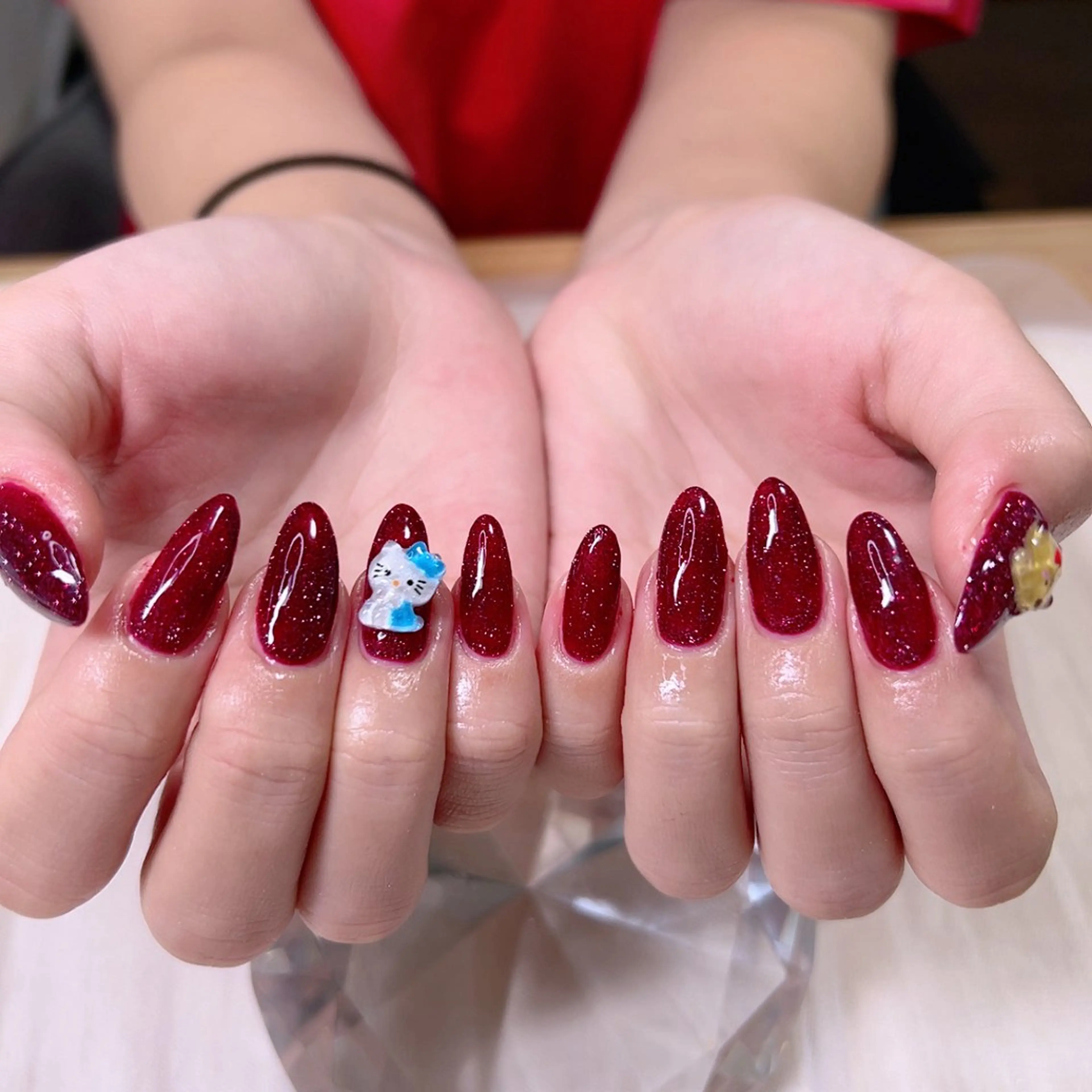 ネイル ラメ(グリッター) オフィスネイル シンプルネイル Cute Tips nailのネイルデザイン