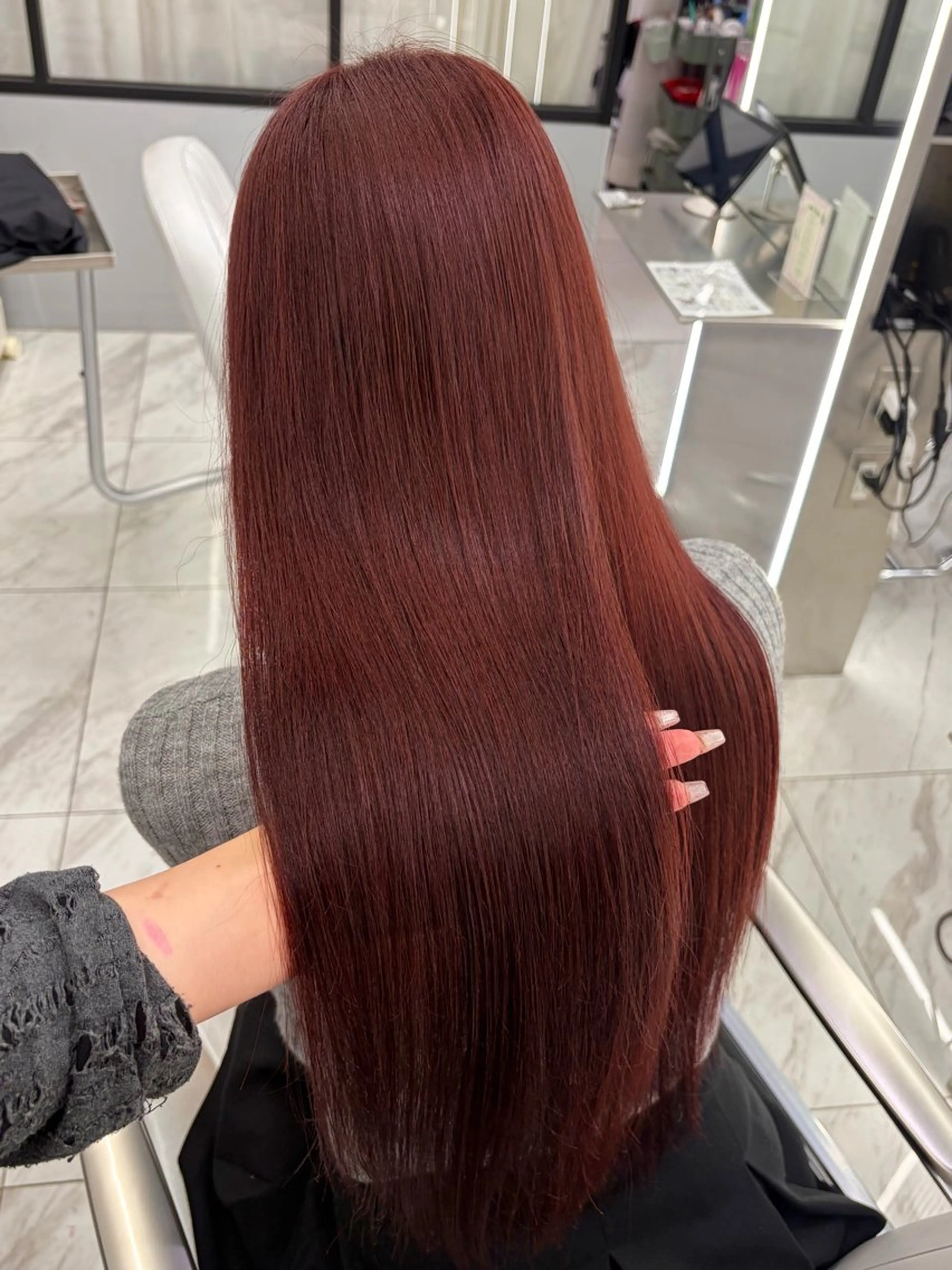 ロング カラー ᴋᴀɴᴀ /新宿/ ケアブリーチ🎀꙳.のヘアスタイル