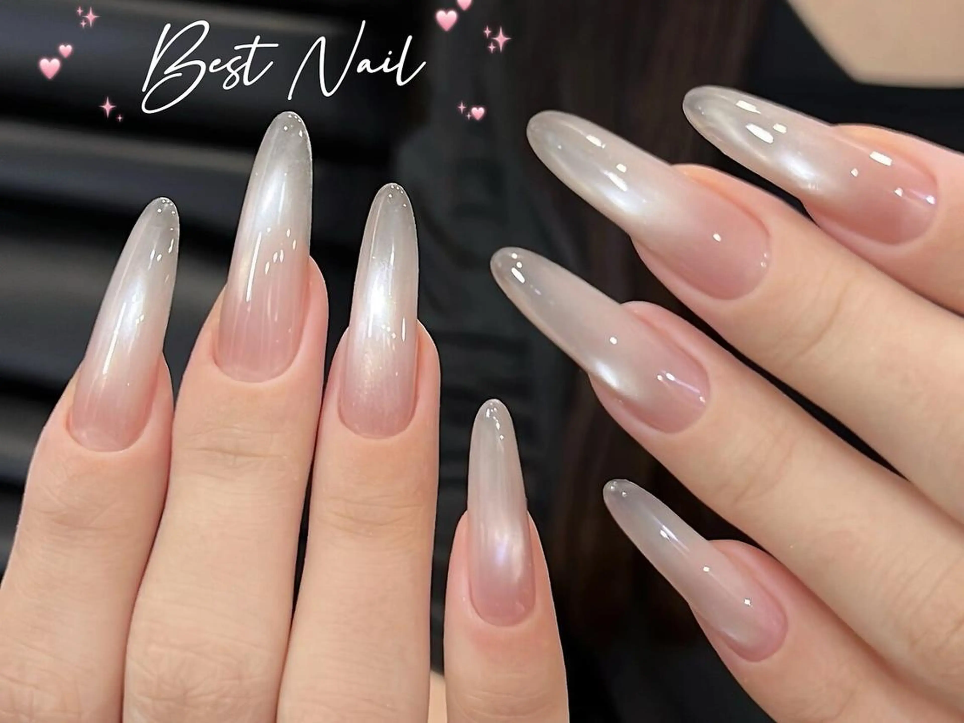 ネイル アートネイル オーロラネイル クリアネイル フレンチネイル ジェルネイル 🎀Best Nail🎀のネイルデザイン