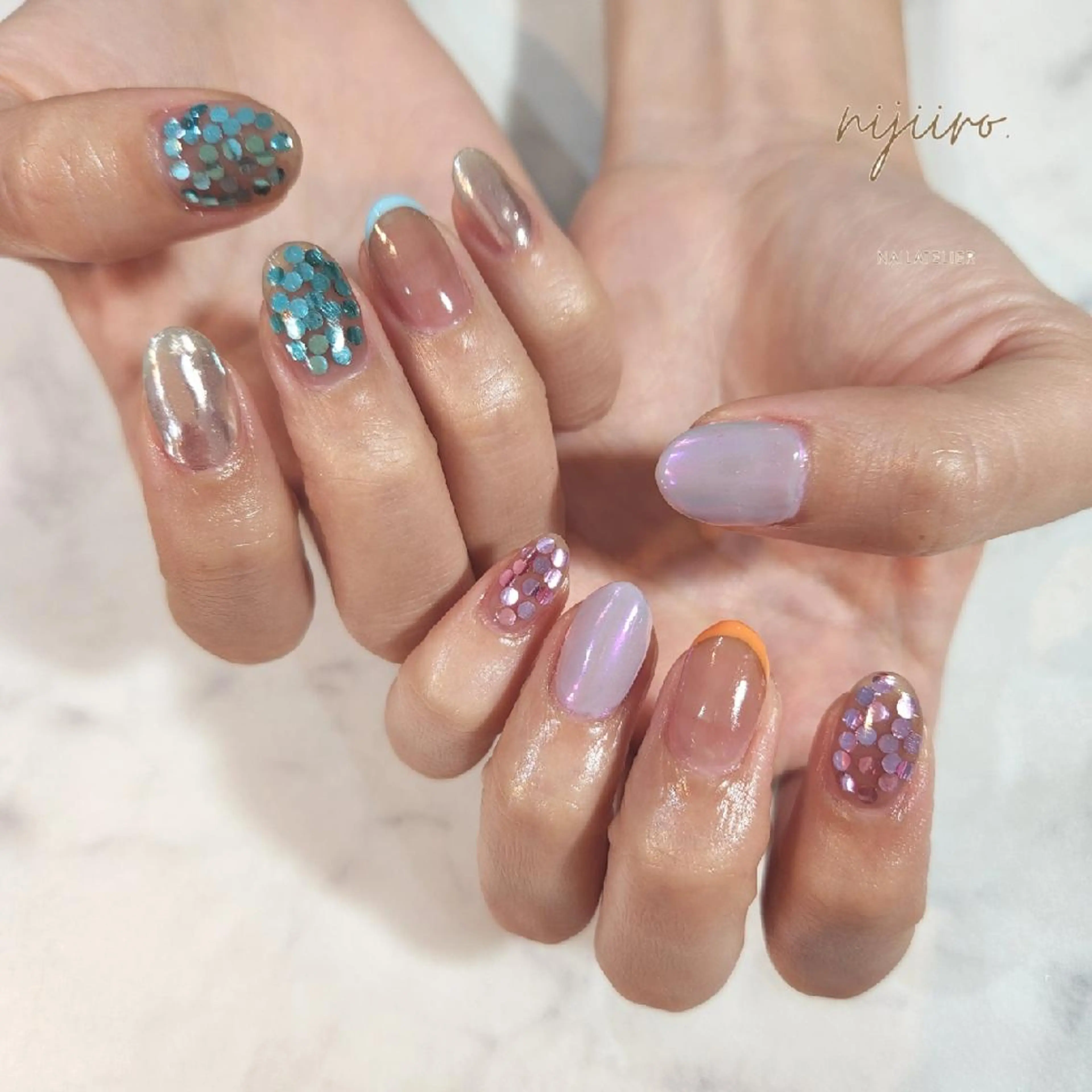 ネイル ハンドネイル nijiiro🌈 サトウのネイルデザイン