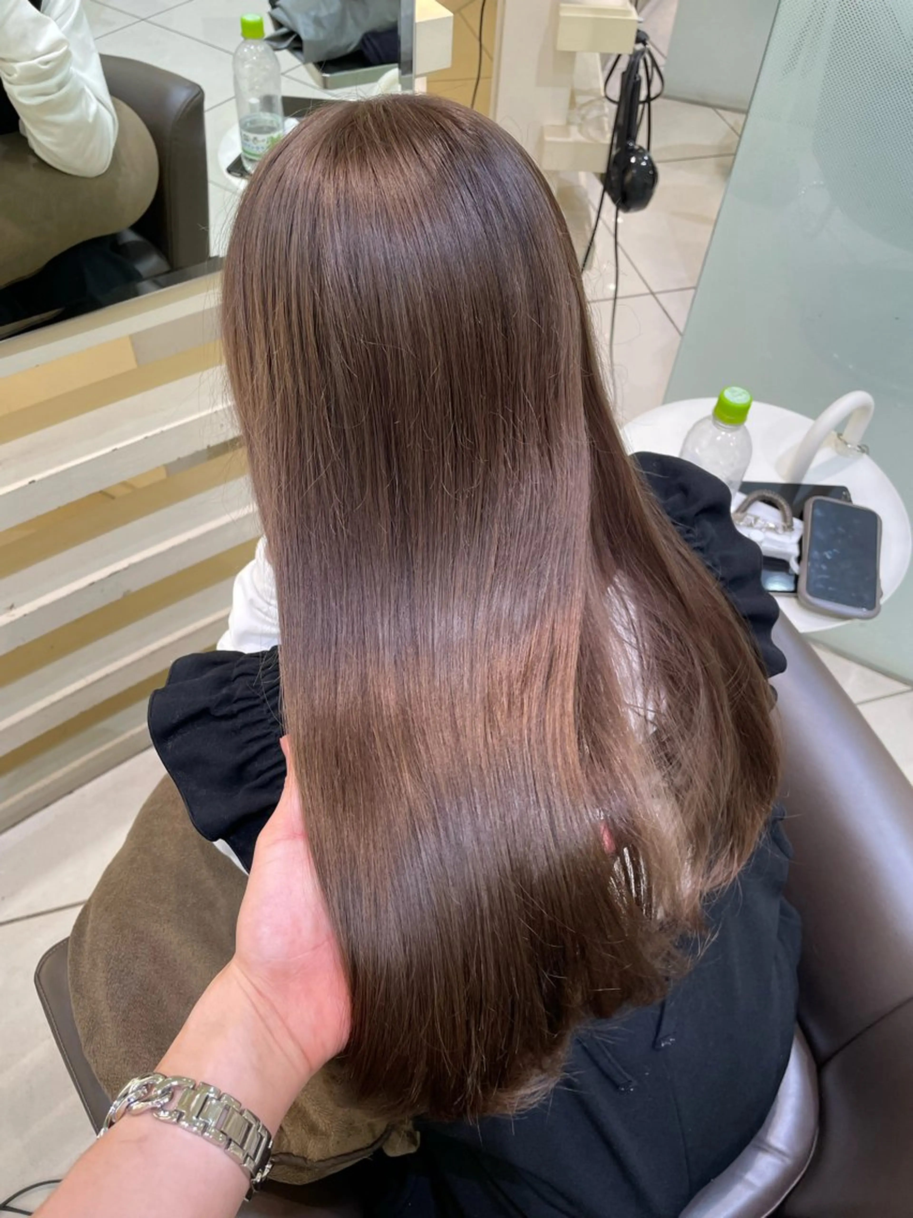 セミロング ヘアカラー トリートメント メンズ縮毛矯正 ブリーチカラー/まやのヘアスタイル