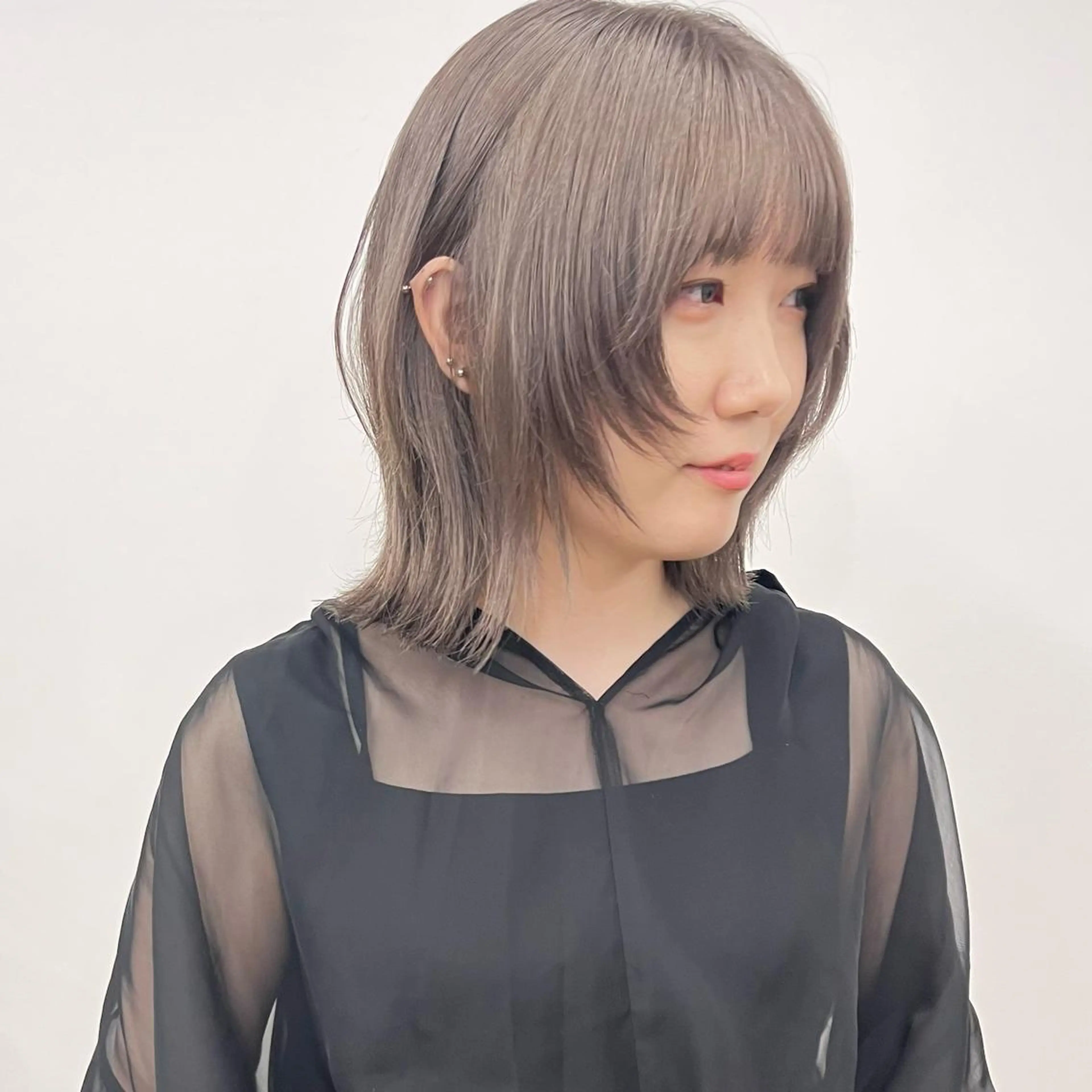 ミディアム ヘアカラー トリートメント No1韓国風レイヤー &カチモリ✨ /サキのヘアスタイル