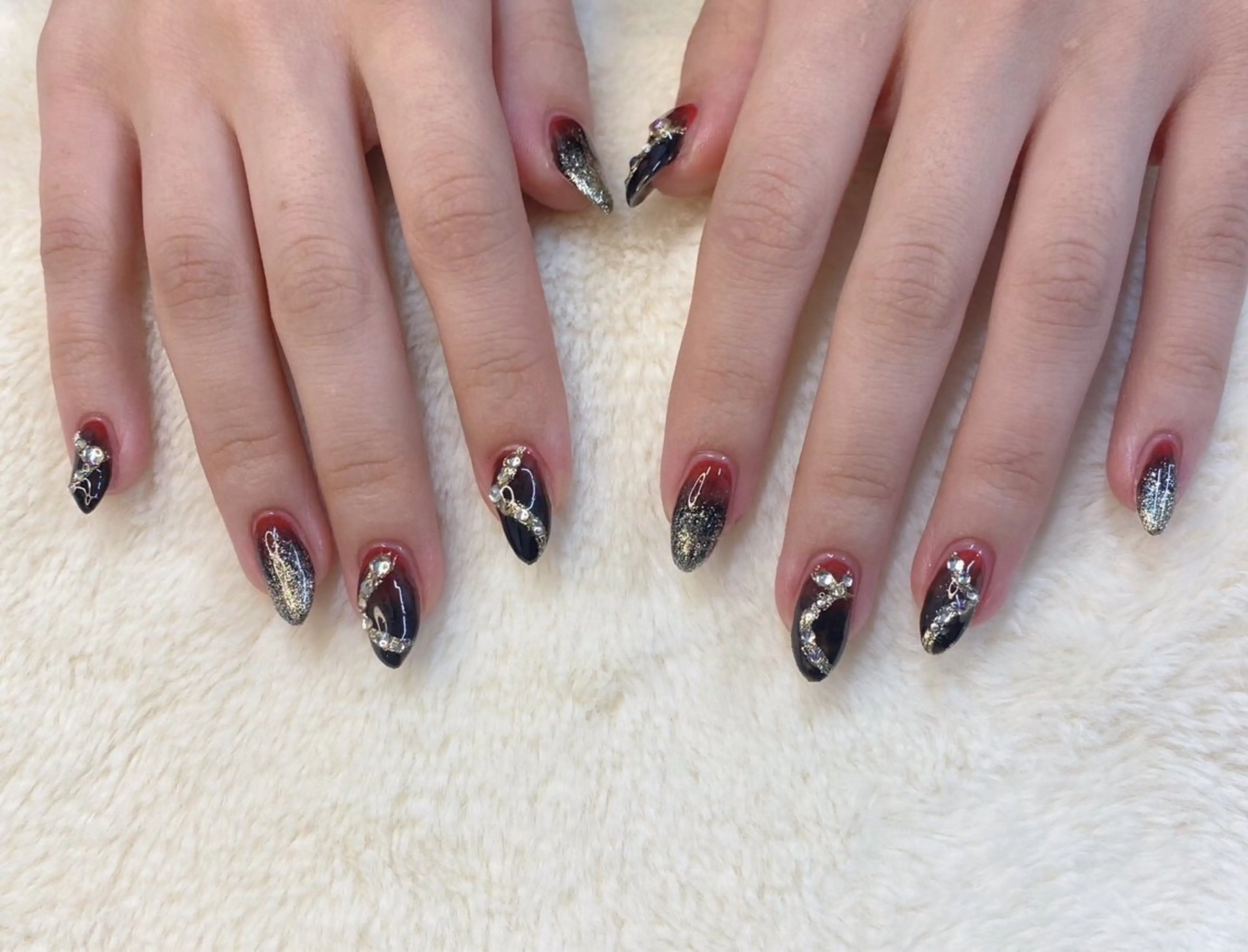 ネイル フットネイル ゴールド ハロウィン マグネットネイル 持ち込み ハンドネイル ハンドケア 大門浜松町 ネイルのネイルデザイン