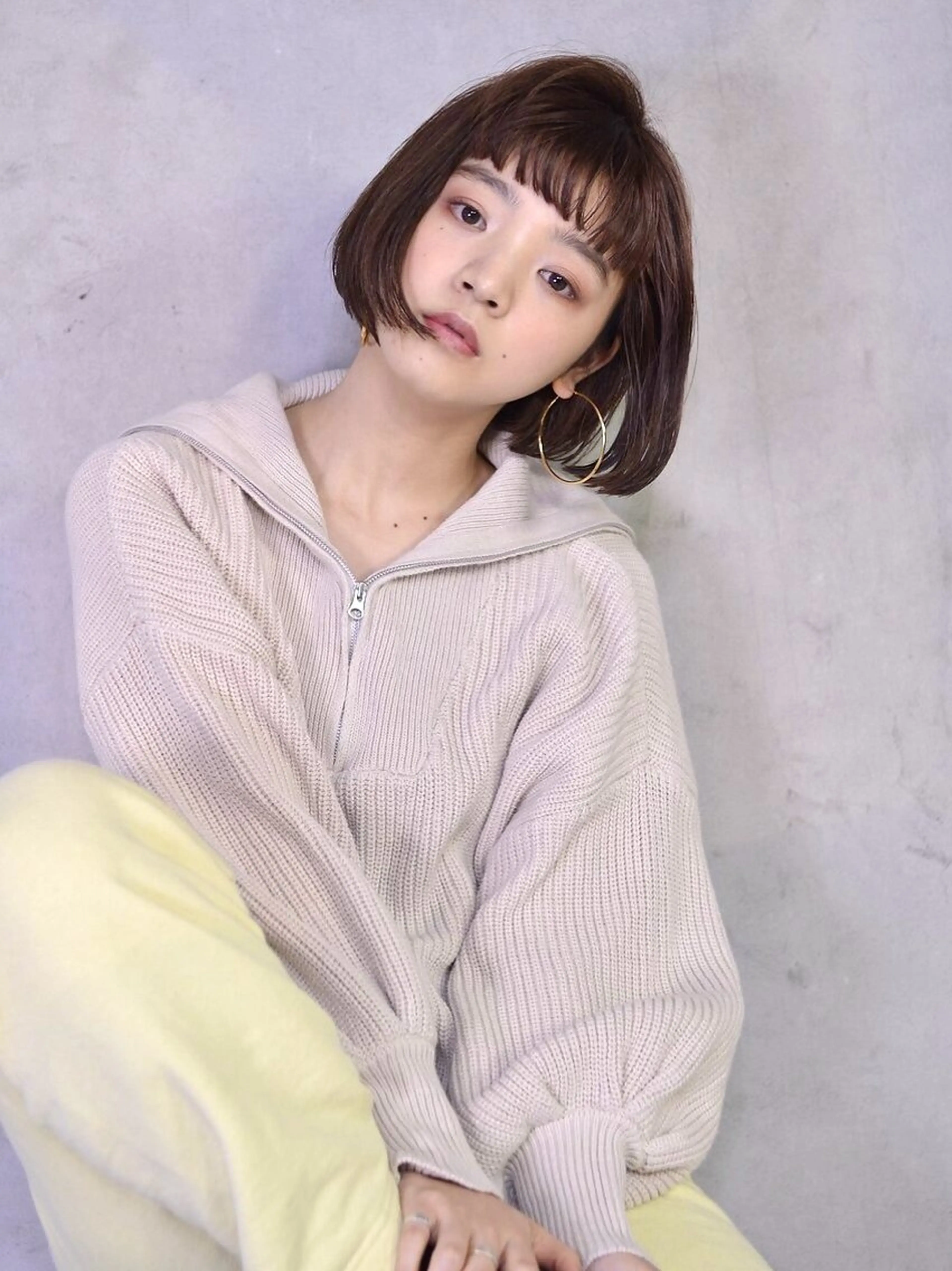 ショート カット ヘアカラー トリートメント 髪質改善/ヘアケア coiiはしもとはなのヘアスタイル