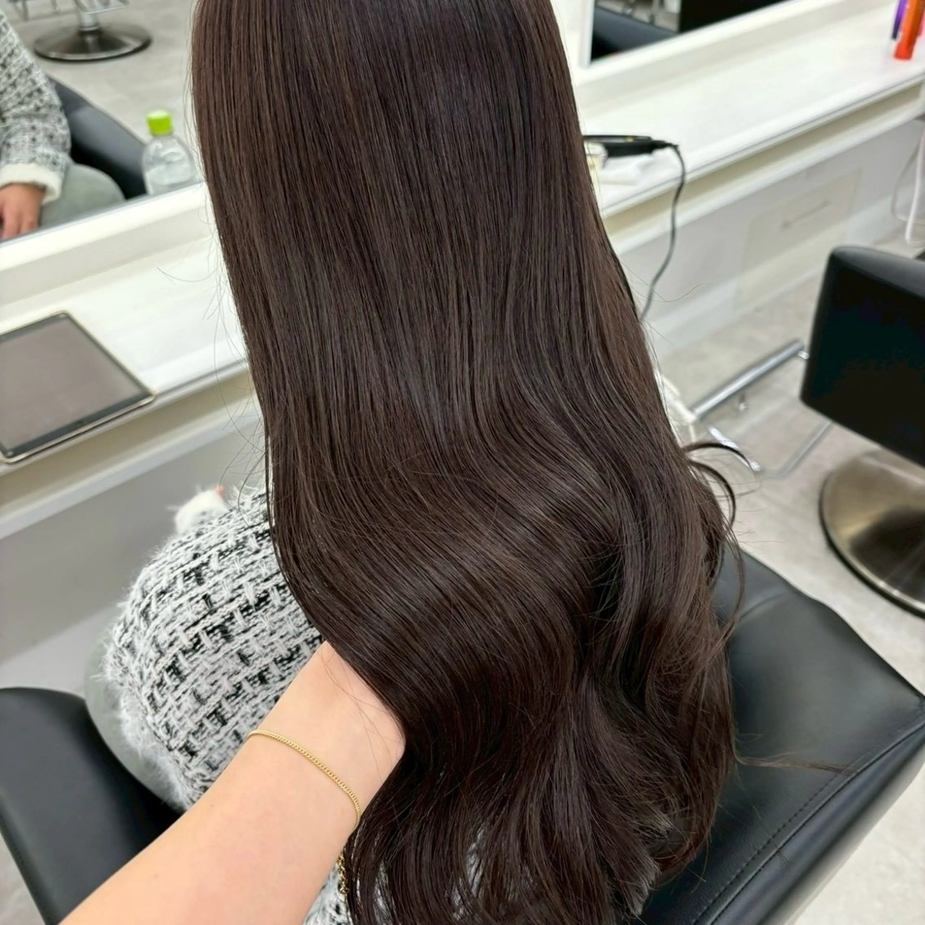 ロング カラー ヘアカラー ParveMix 楠本結菜のヘアスタイル