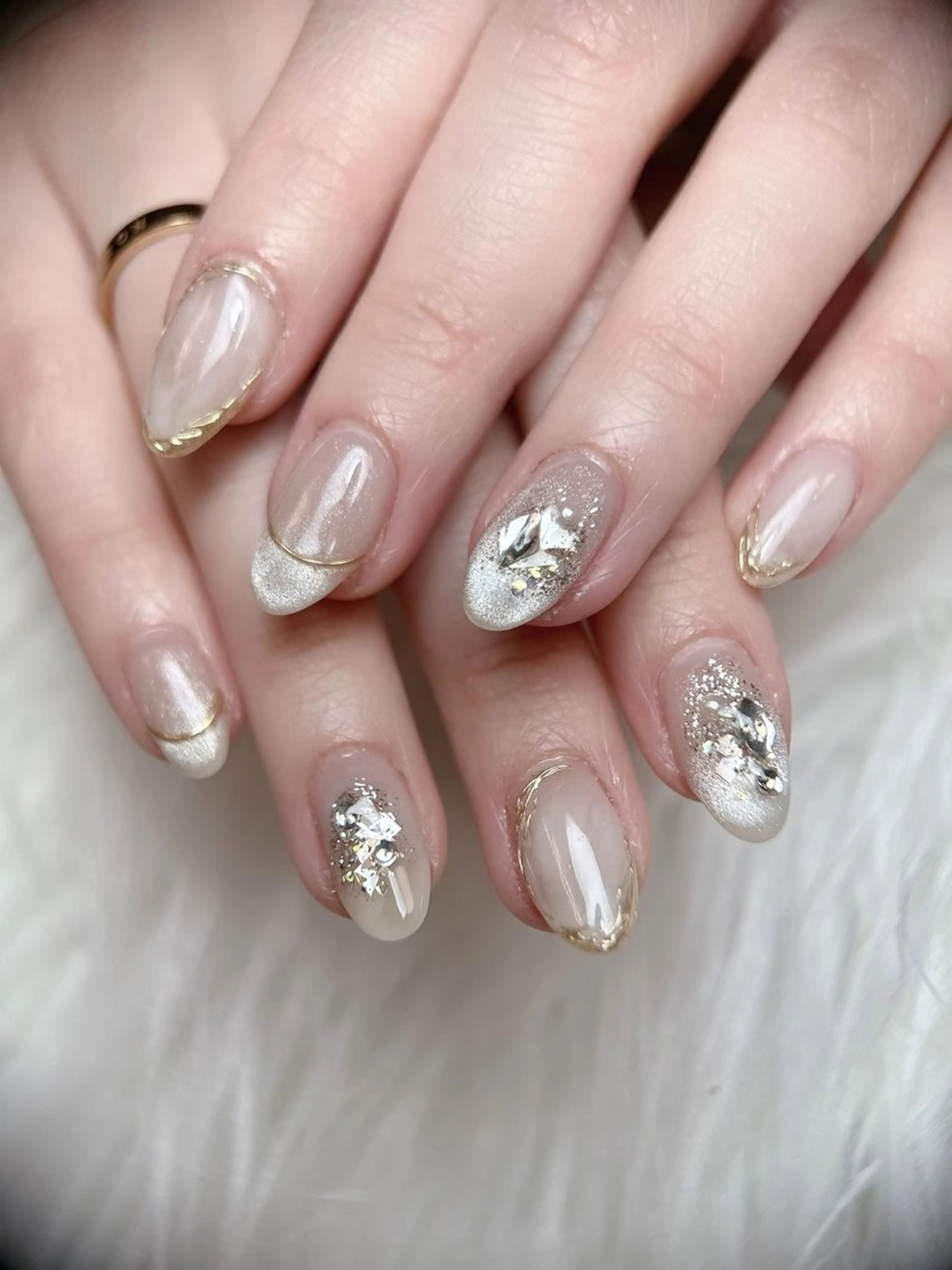 ネイル チークネイル ジェルネイル パラジェル スカルプネイル 春ネイル ハンドネイル MOCHI NAIL 川越東口のネイルデザイン