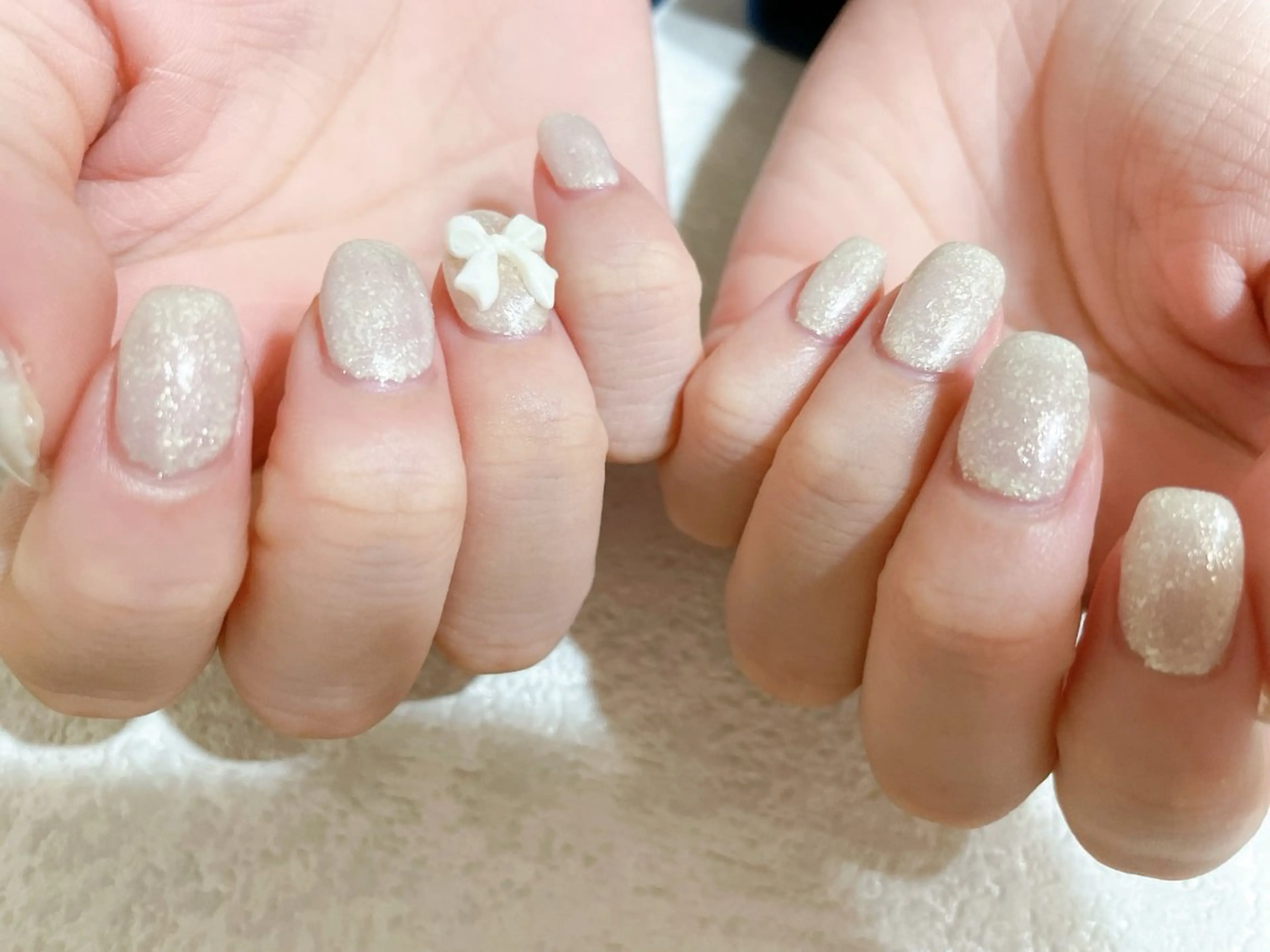 ネイル ジェルネイル キラキラネイル 韓国ネイル ワンカラーネイル パラジェル kikinail 溝の口のネイルデザイン