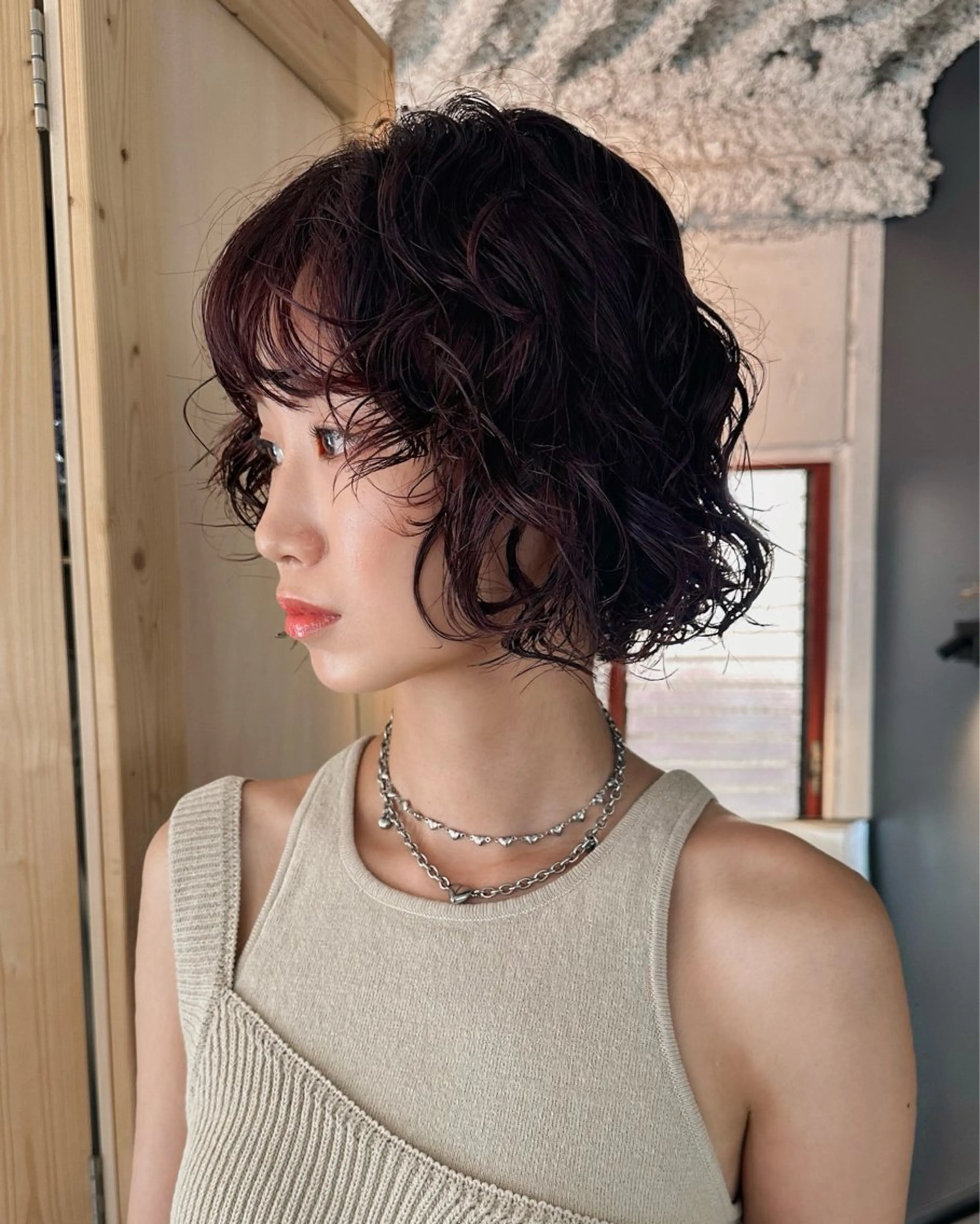 ショート カラー パーマ カット ヘアカラー パーマ レイヤー/パーマ /ウルフ/nabeのヘアスタイル