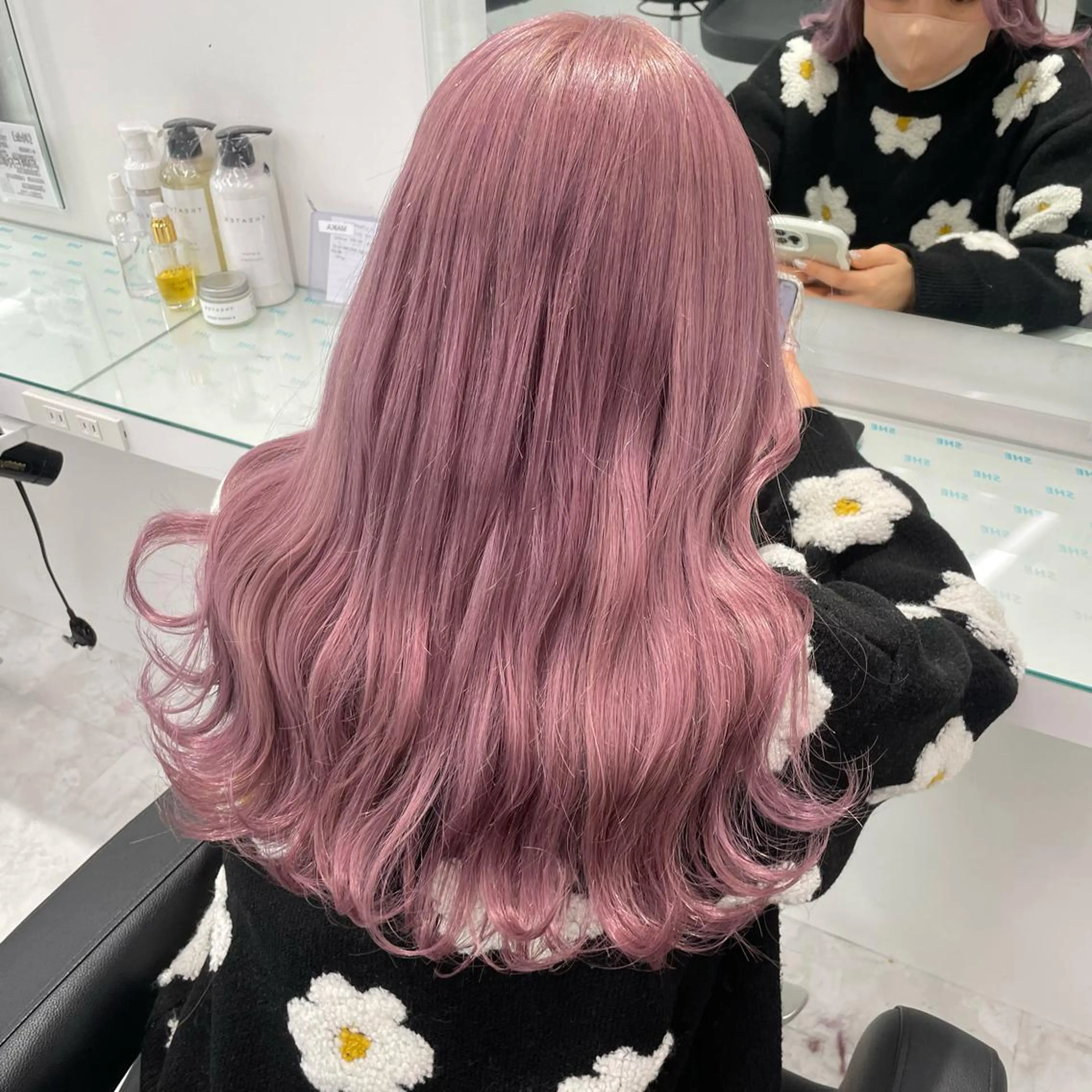 ロング カラー ヘアカラー トリートメント ヘッドスパ ヘアセット 暖色🩷透明感カラー ♡Maika♡のヘアスタイル