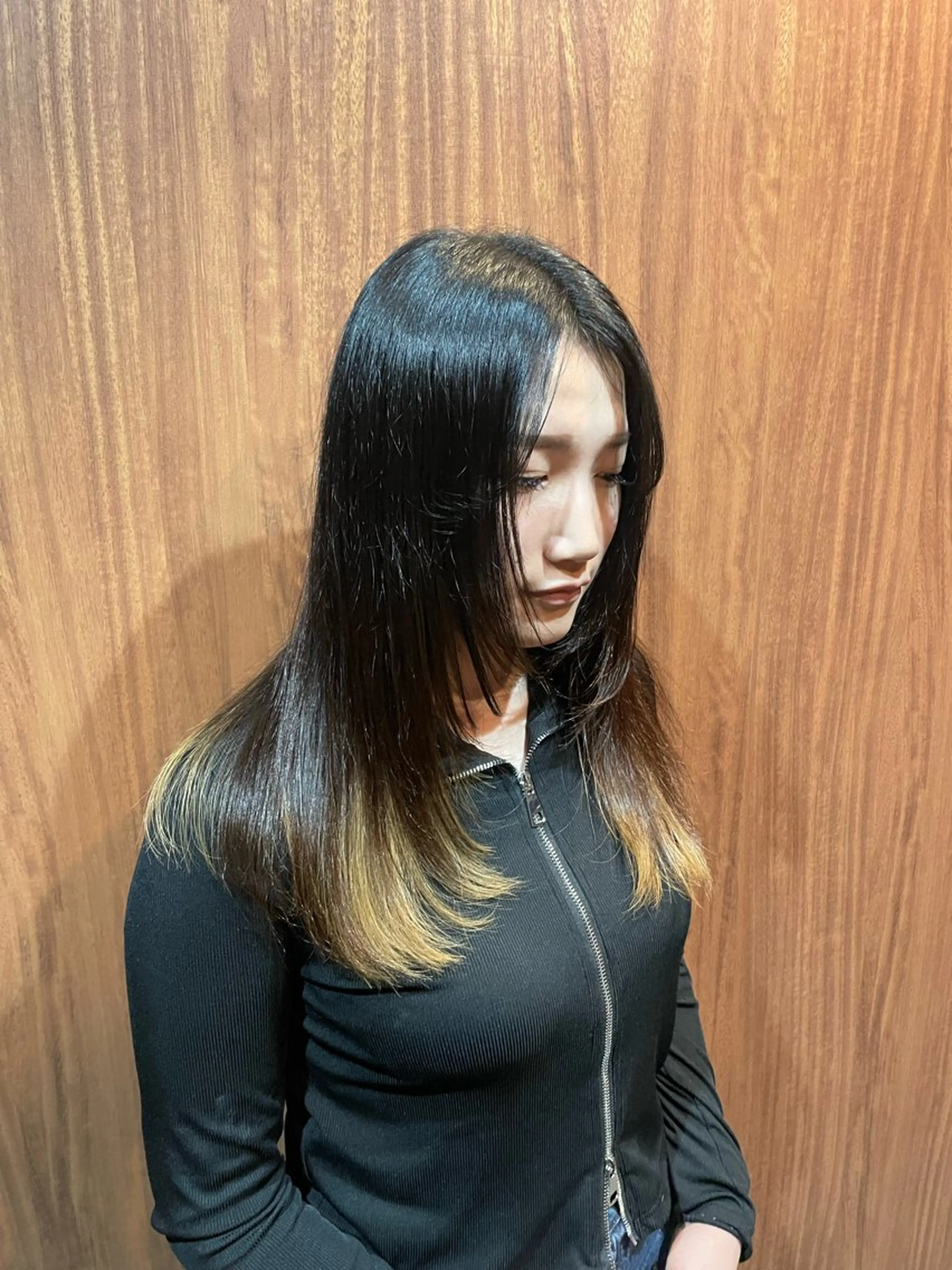 ロング 顔周りカット レイヤーカット カット ヘッドスパ 宇野 颯太のヘアスタイル