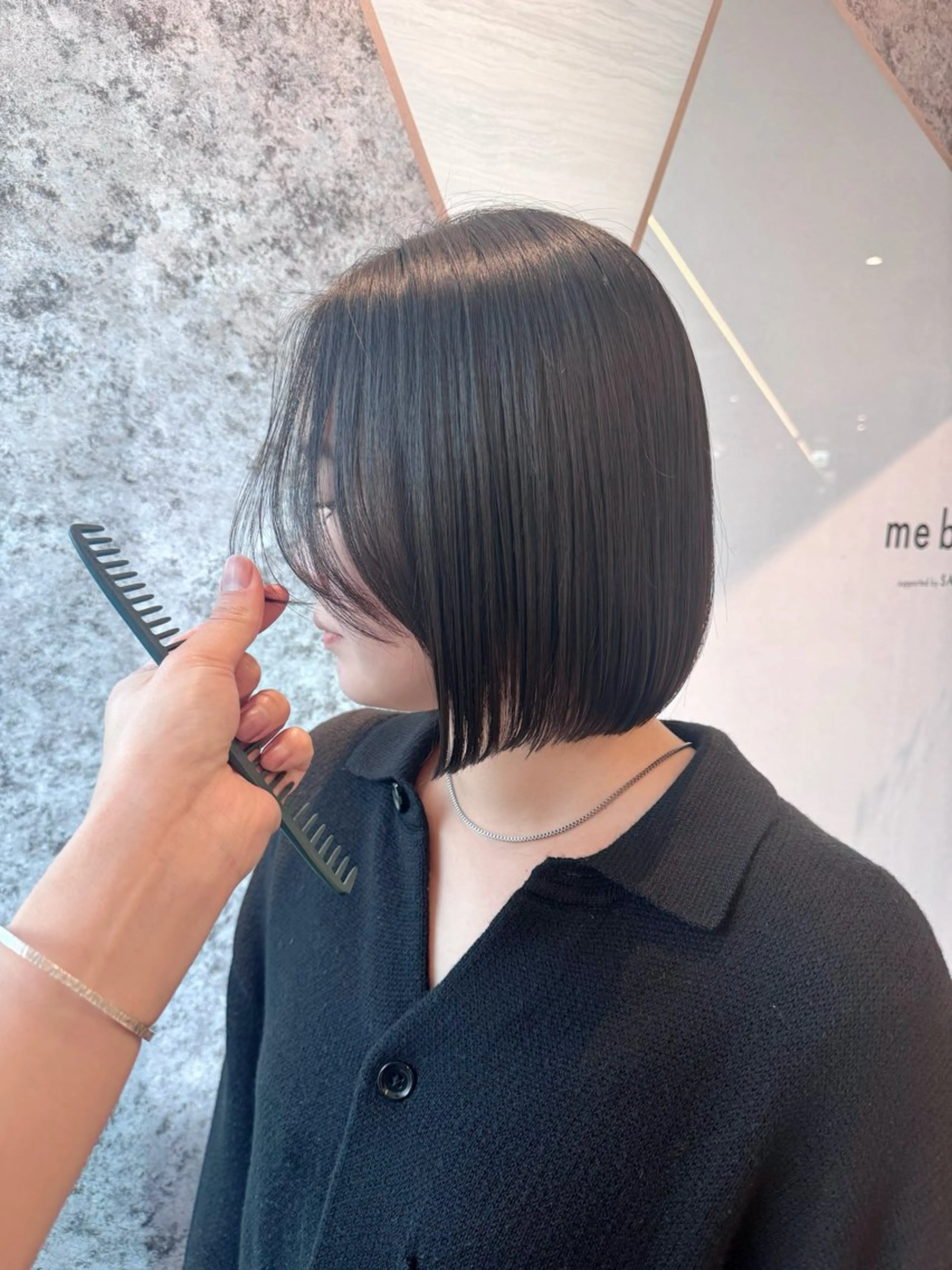 ミディアム カット ヘアカラー foto所属・カット特化 /BLUET/新宿のヘアスタイル