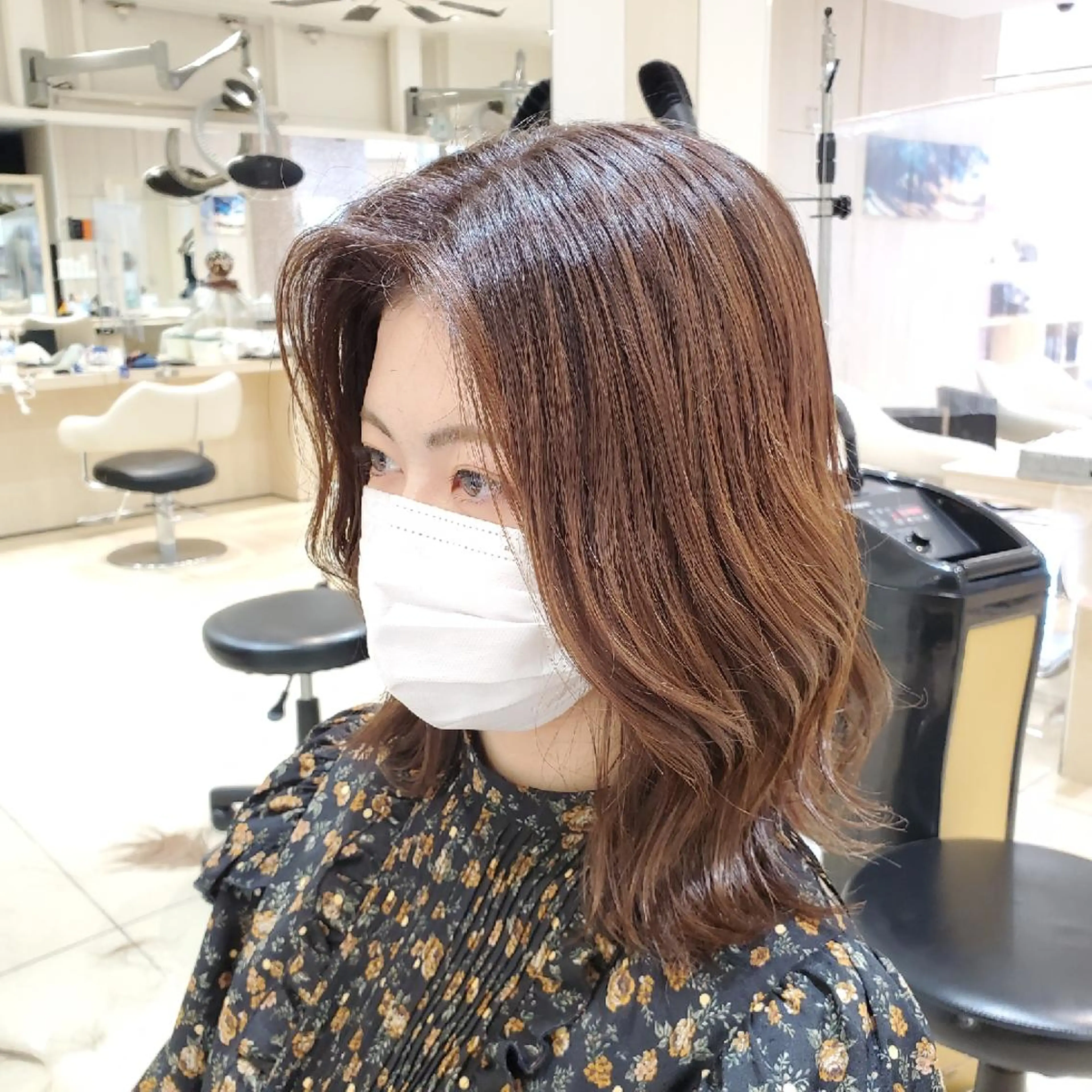 ミディアム カラー カット ヘアカラー 社内カット講師・店長 菅原賢一のヘアスタイル