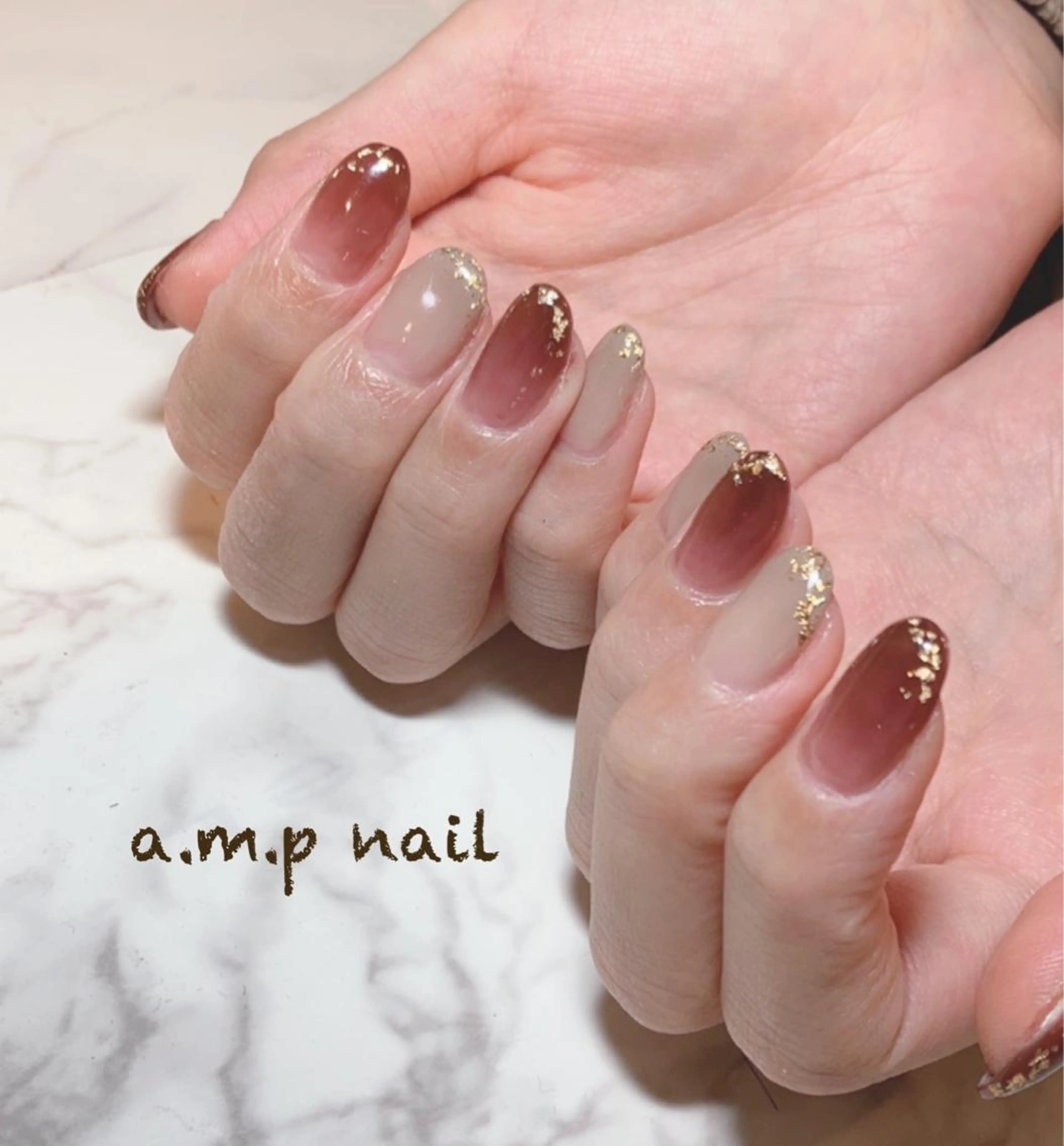ネイル グラデーション a.m.p nail所属・高山 奈津美のネイルデザイン