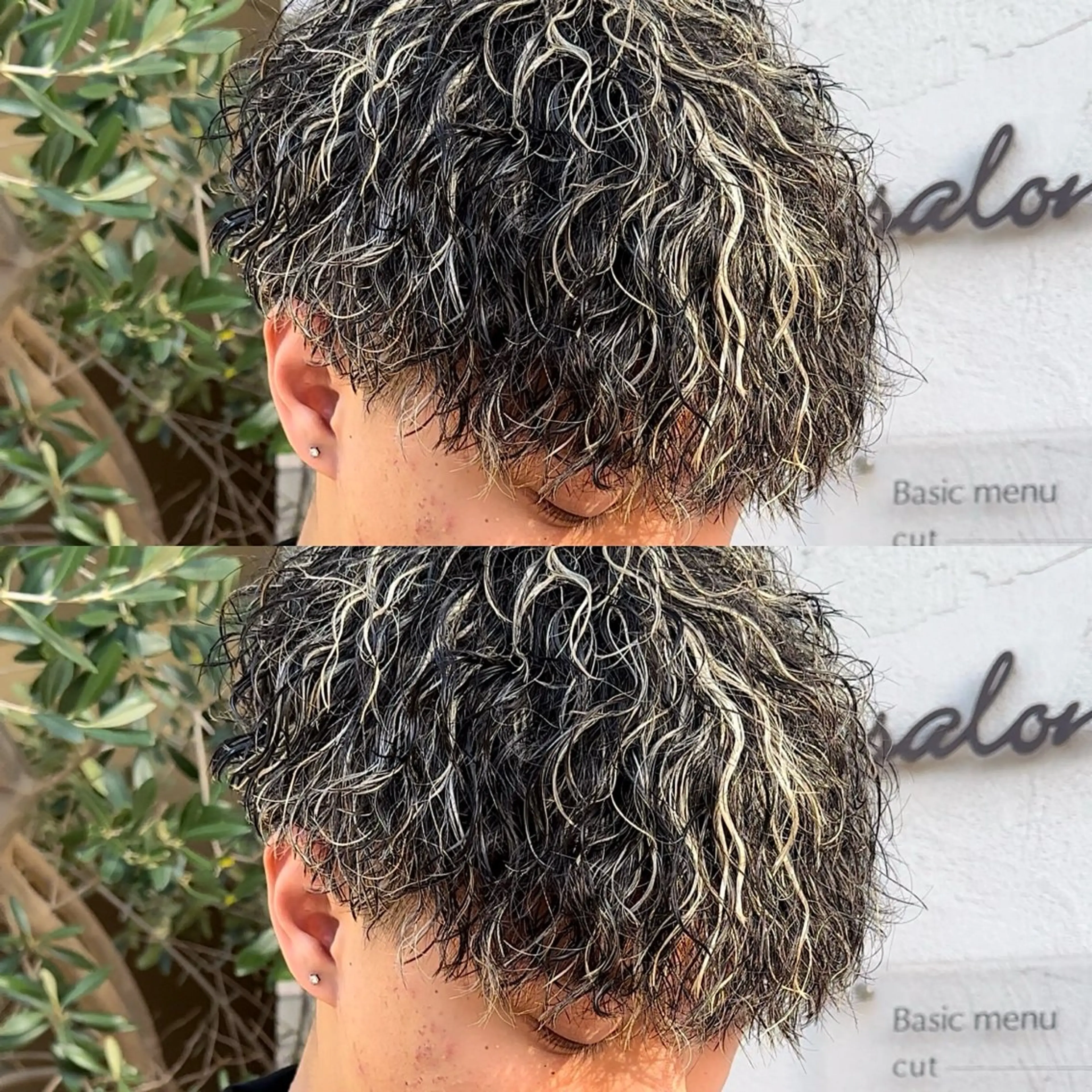 カラー パーマ メンズ メンズメッシュ メッシュ カット パーマ 年間2000名担当◎ パーマ職人/仲原佑樹のヘアスタイル