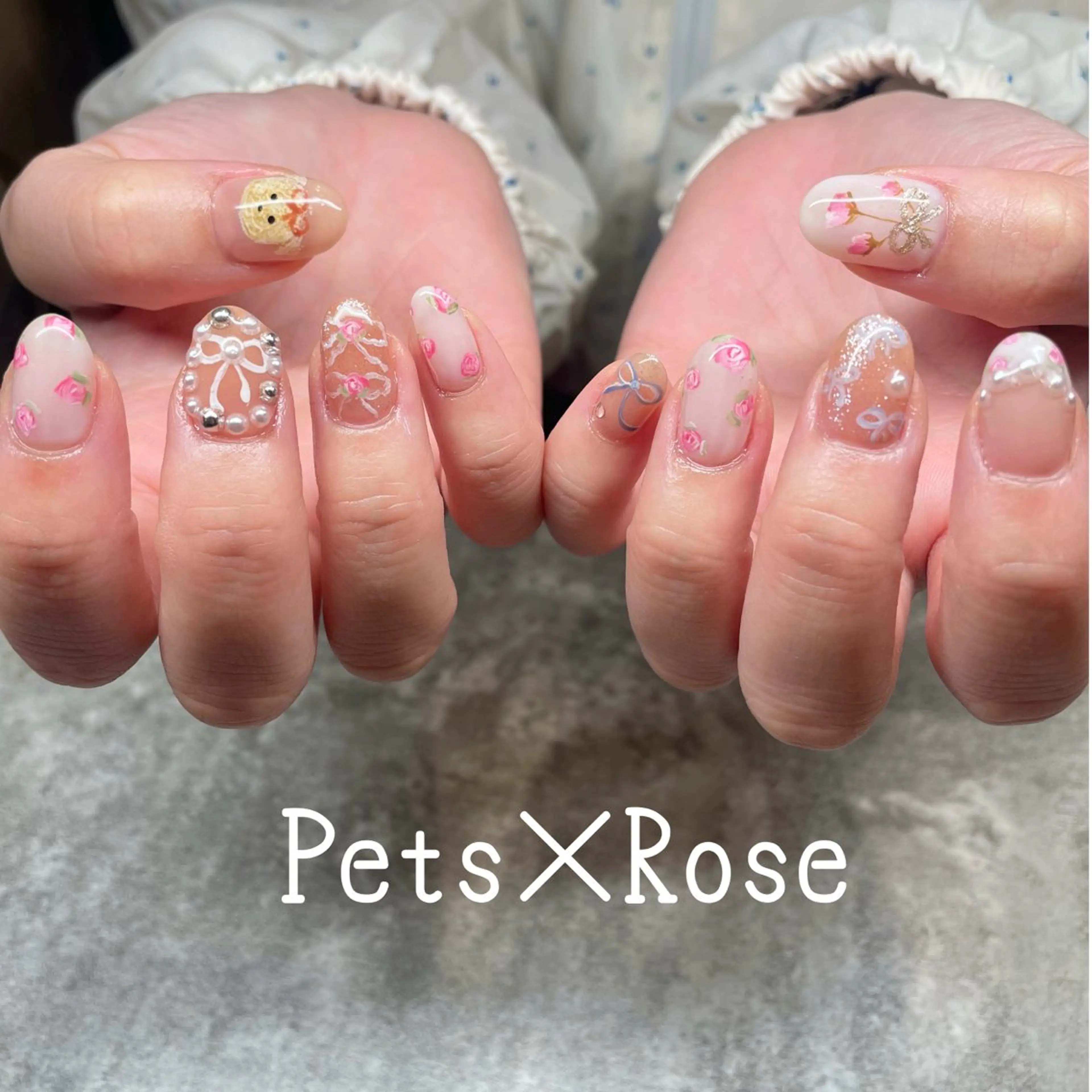 ミディアム LBnail.sae /おえかきネイルのネイルデザイン