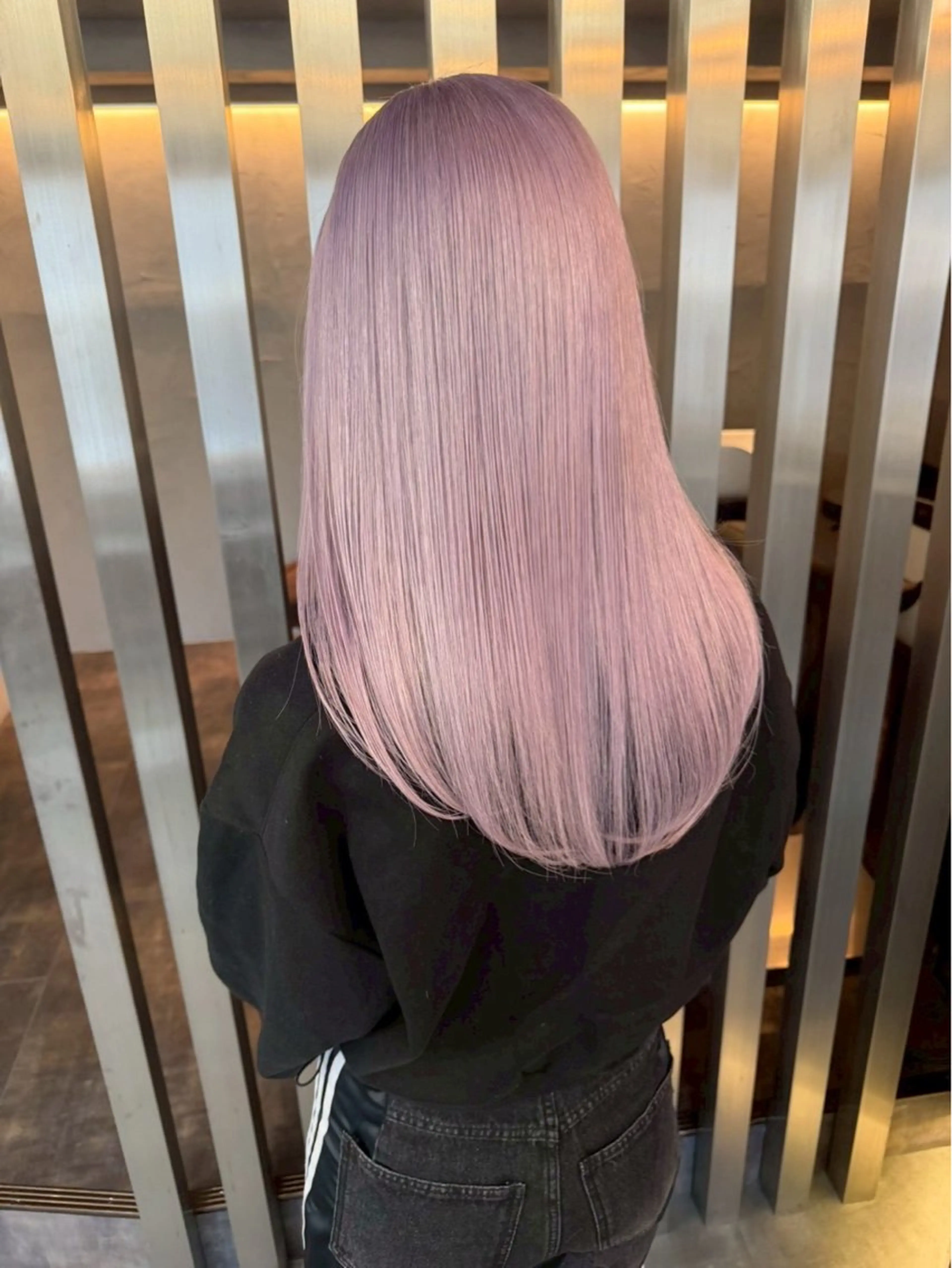 ロング カラー カット ヘアカラー トリートメント Haru/THREE …by velvetのヘアスタイル