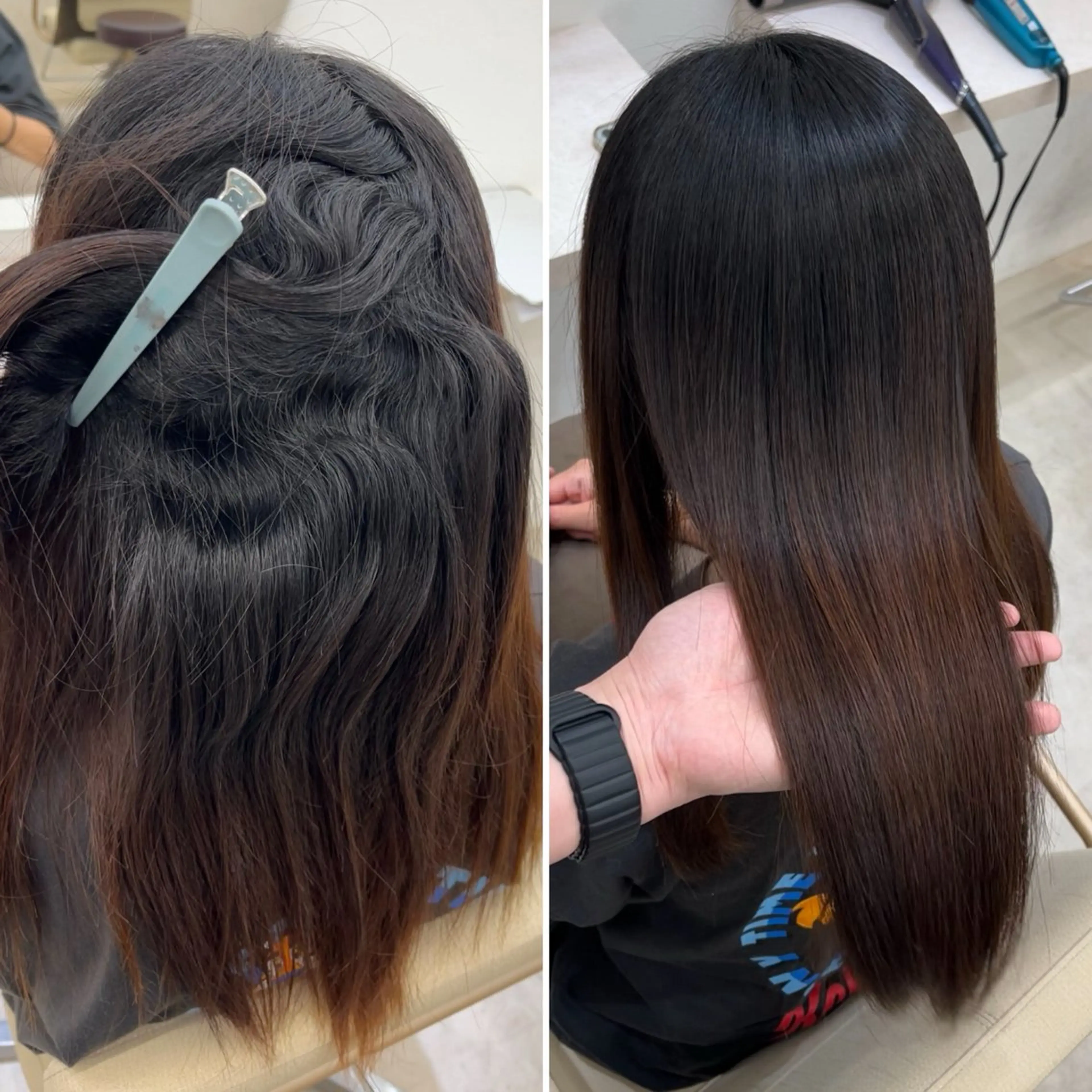 セミロング 髪質改善/縮毛矯正 梅田茶屋町/西尾祐作のヘアスタイル