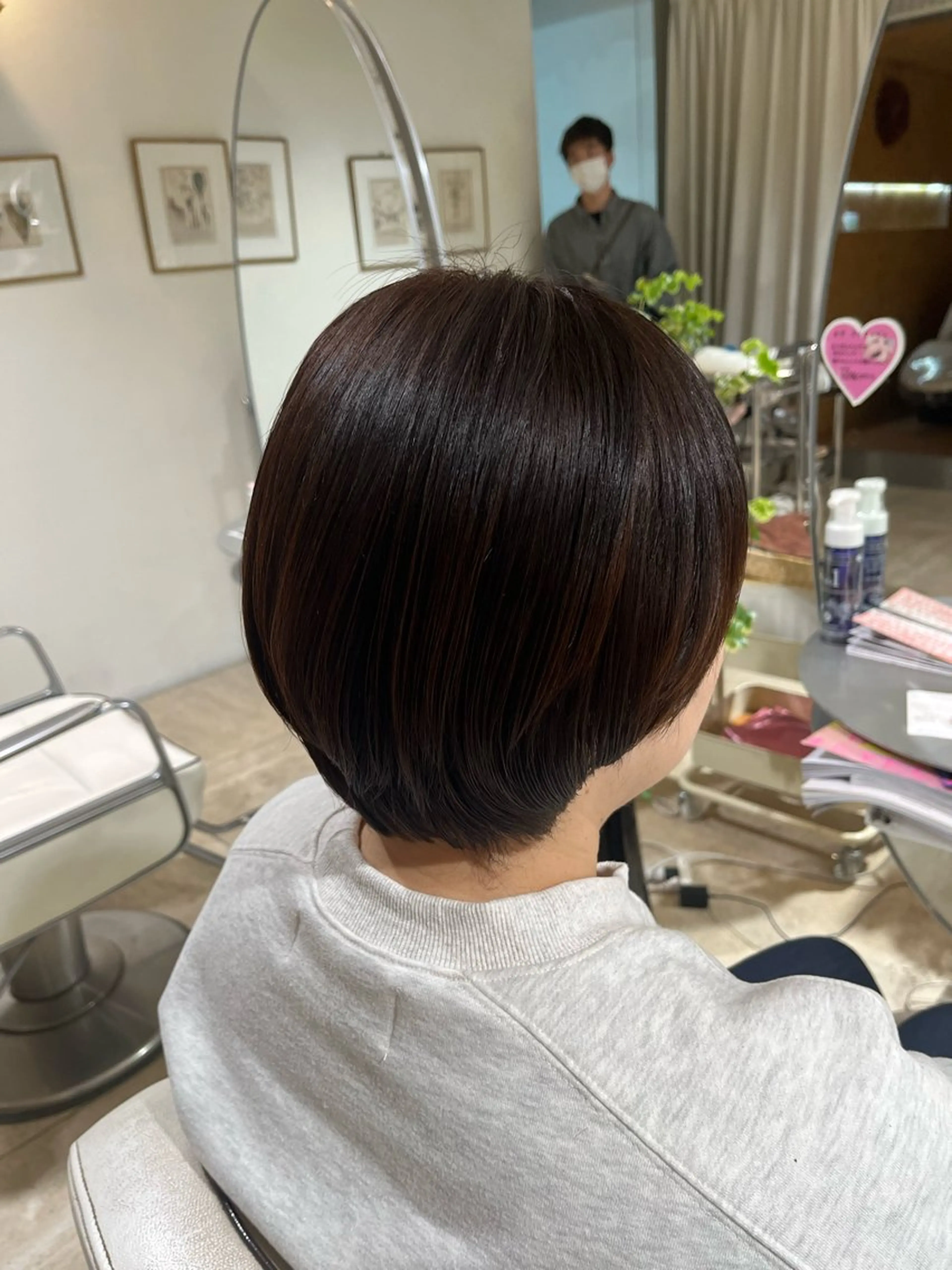 ショート カラー ブラウンカラー 透明感カラー カット ヘアカラー 鈴木夏季 お悩み相談/自由が丘のヘアスタイル