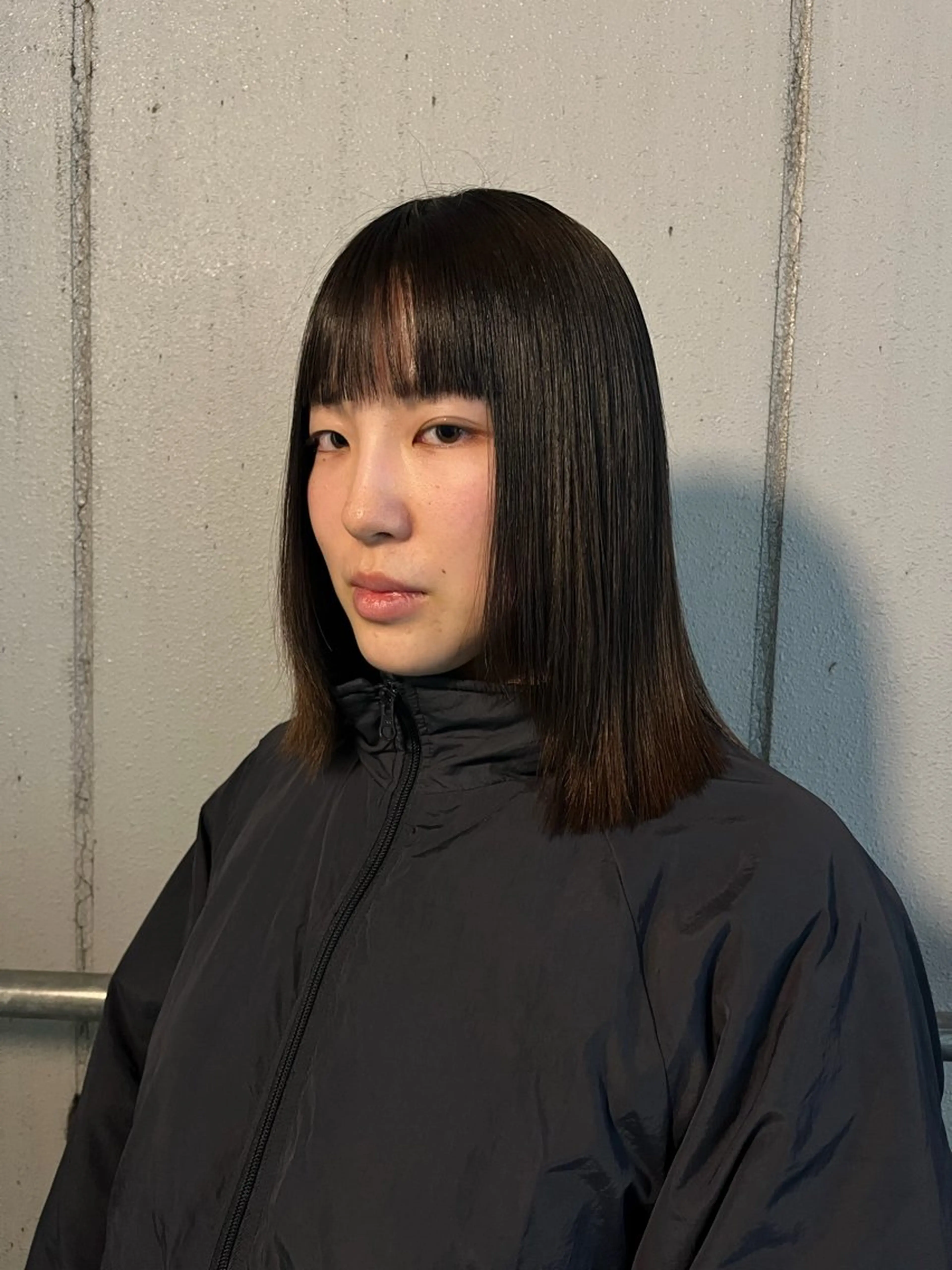 縮毛矯正 〜鎖骨までのレングス 全体の写真