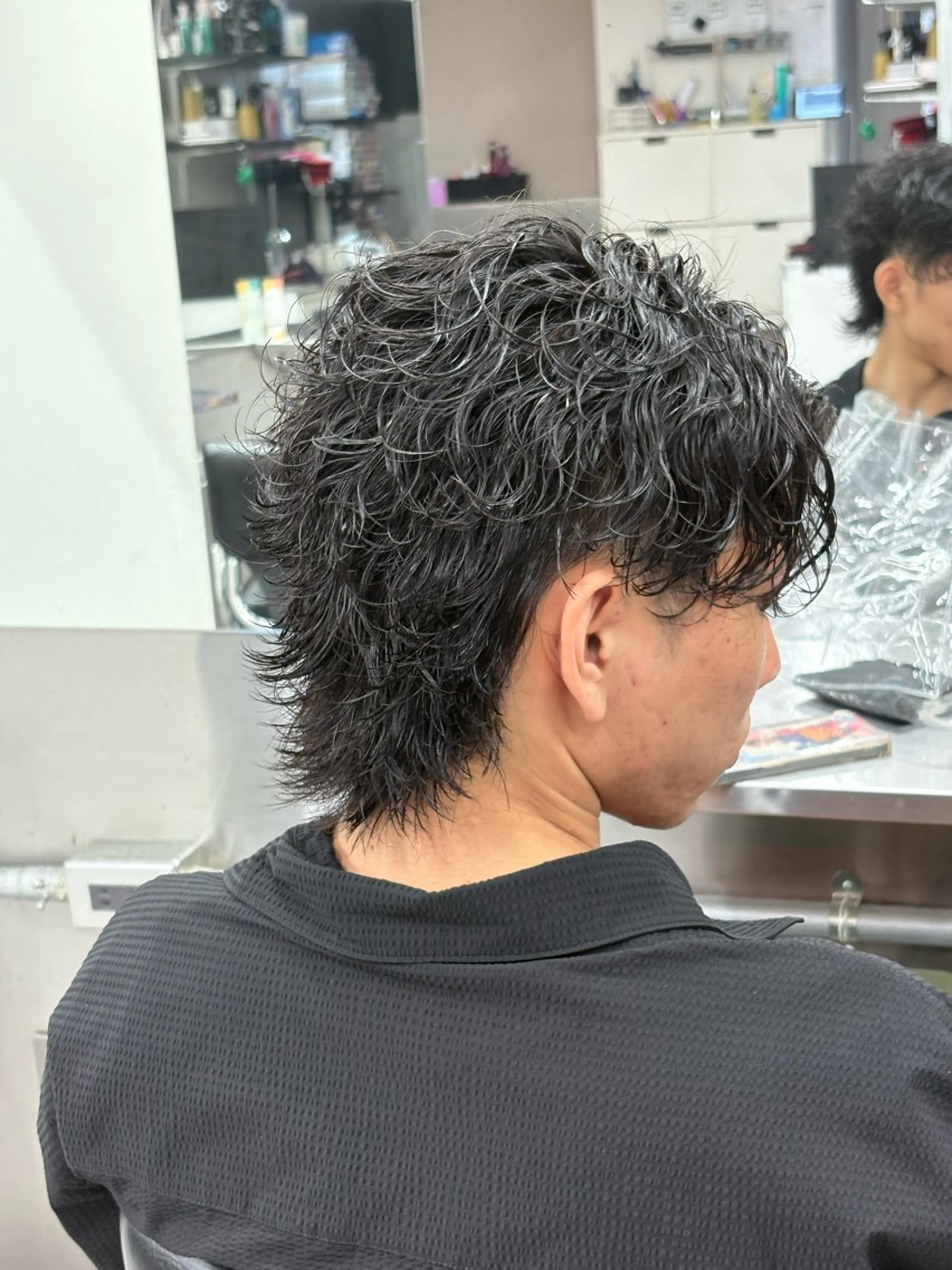 ミディアム カラー パーマ メンズ カット パーマ トリートメント ヘアセット メンズパーマ特化 🔥韓国ヘア職人🔥のヘアスタイル