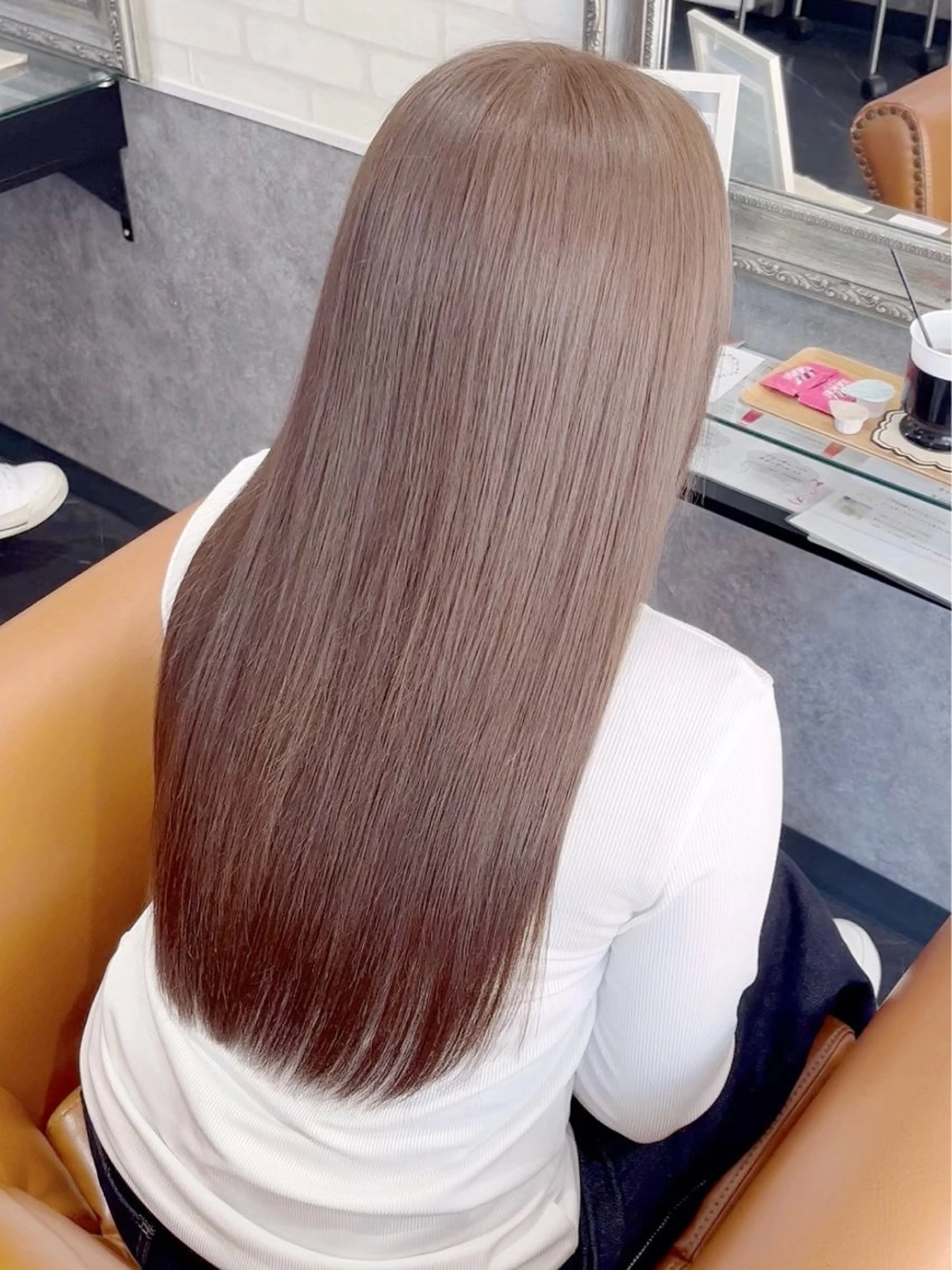 ロング 松本 沙城のヘアスタイル