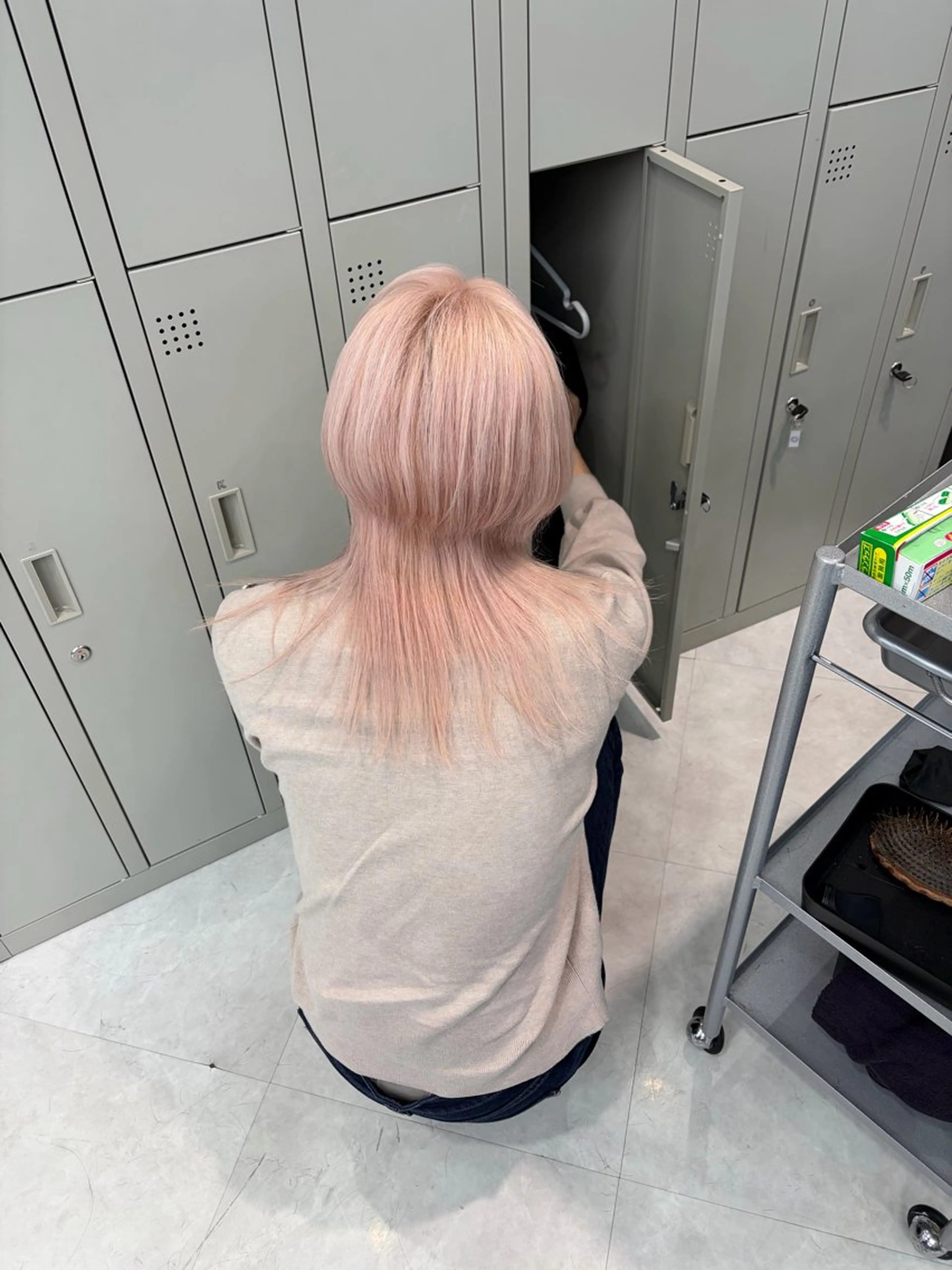 ロング ヘアカラー ブリーチ/縮毛矯正 /艶髪/misa👻のヘアスタイル