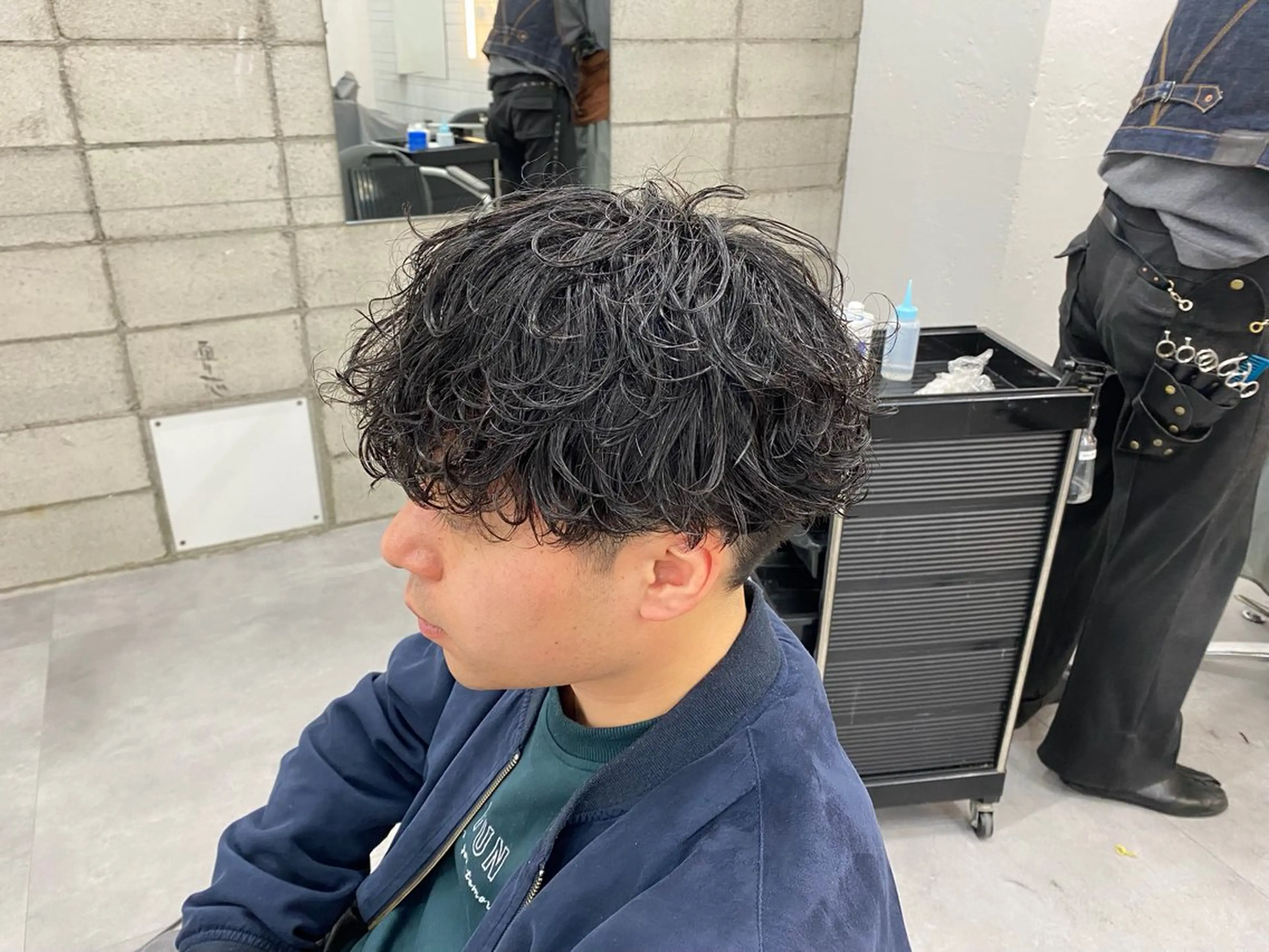 パーマ メンズ メンズパーマ 波巻きパーマ カット パーマ メンズパーマ外屋敷 航のヘアスタイル