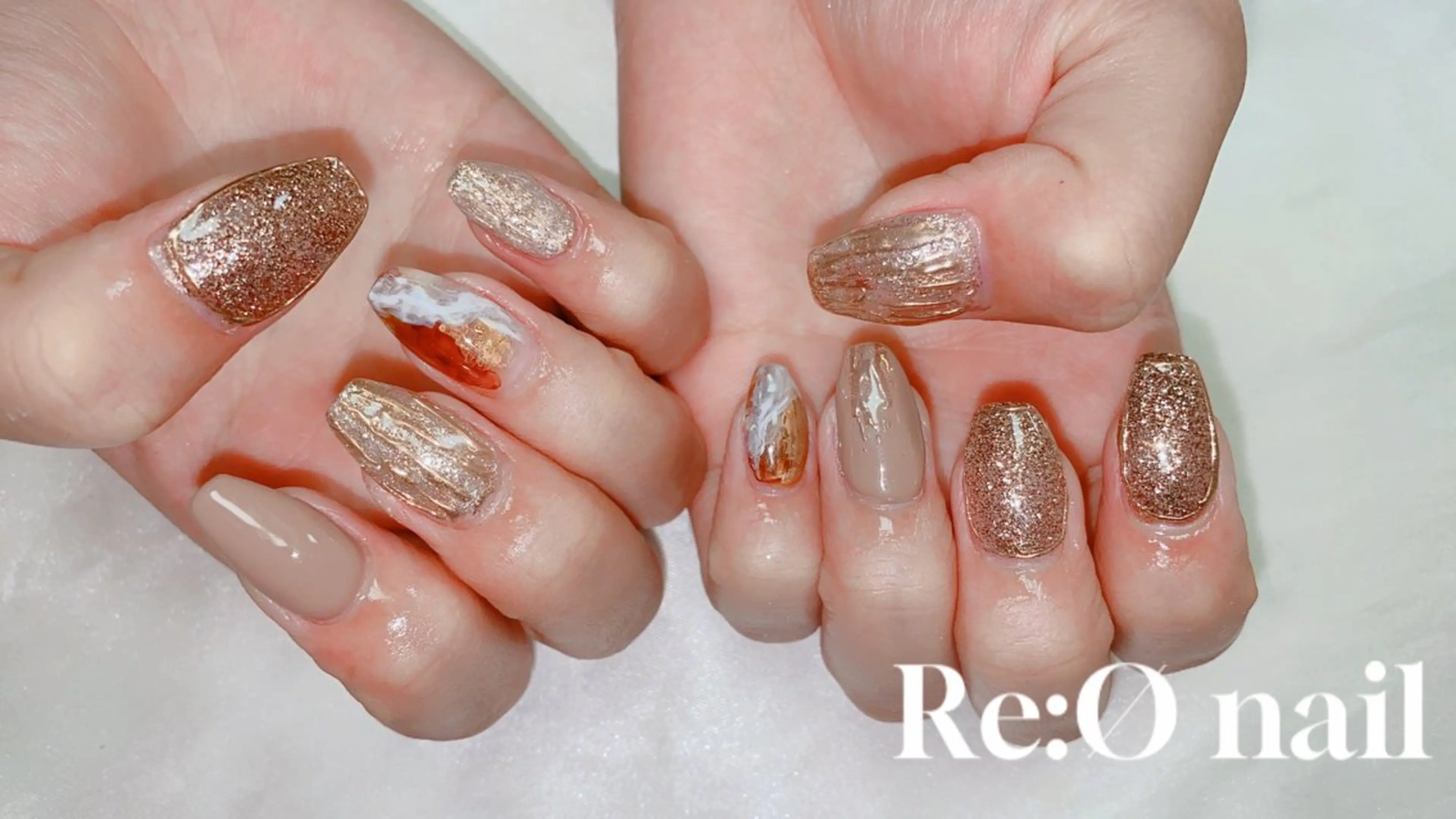 ネイル ニュアンスネイル ハンドネイル Re:Ø nail 🩵TSUJIのネイルデザイン