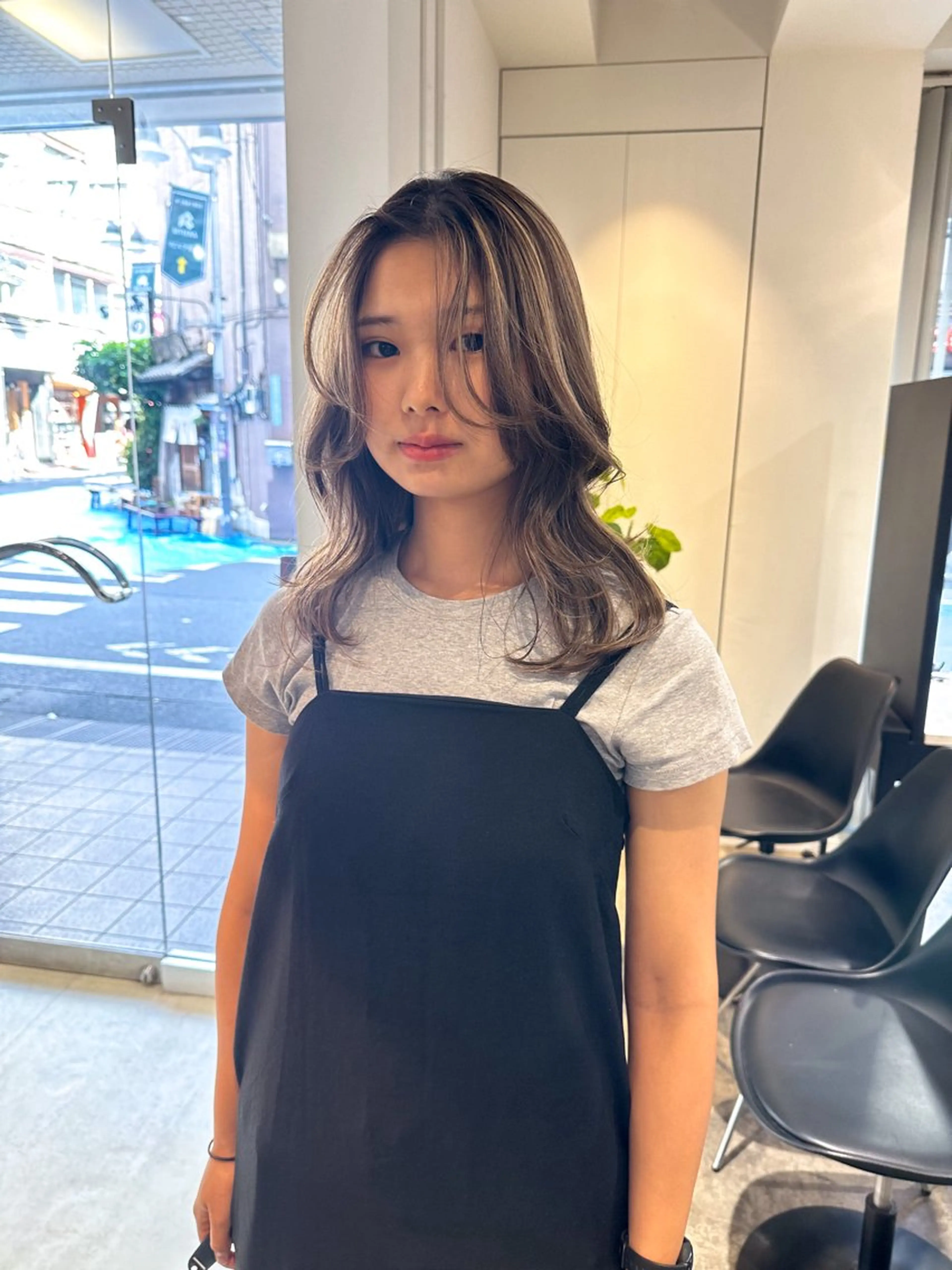 セミロング カラー 池袋/透明感カラー 🎀Yuri🎀のヘアスタイル
