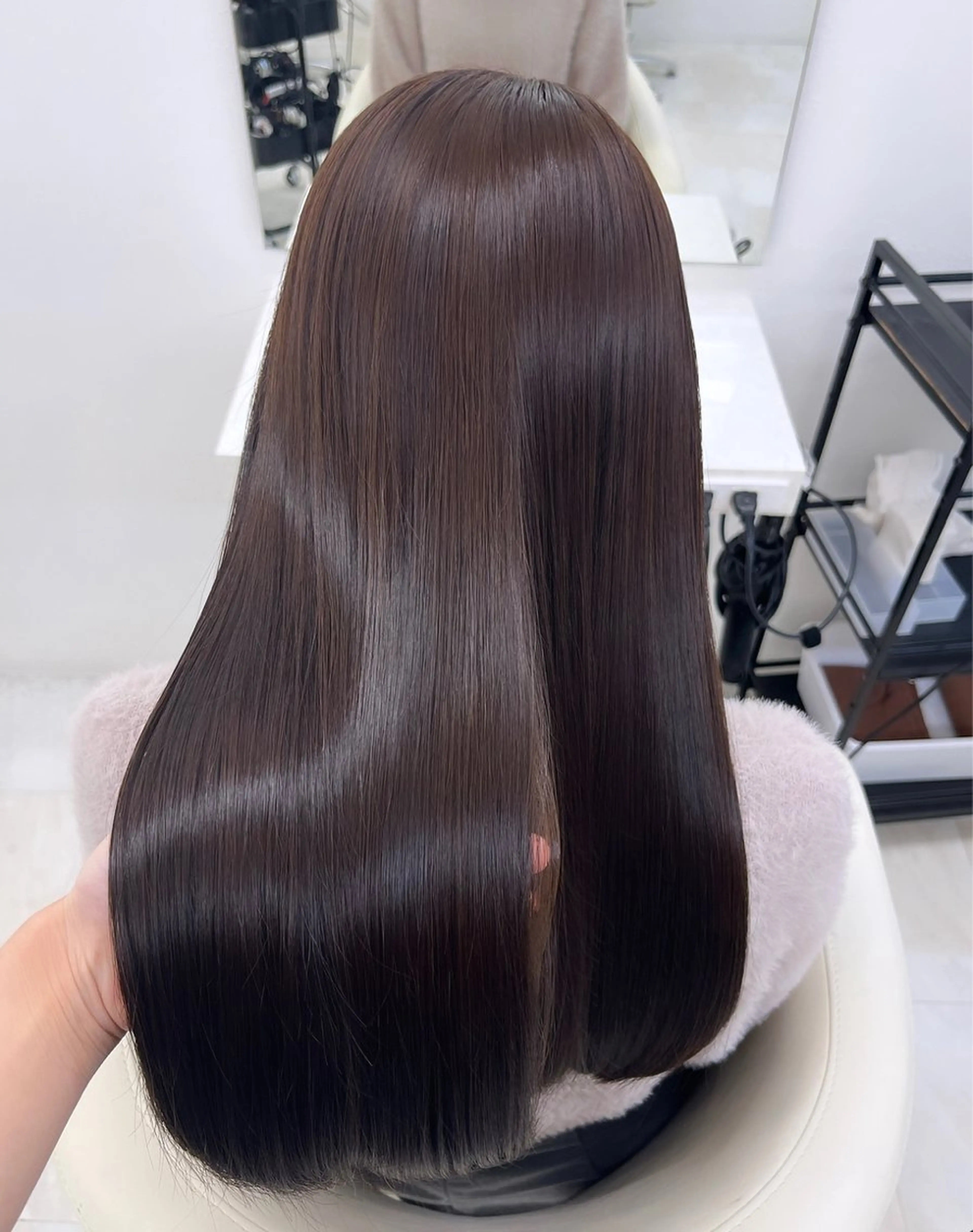 ロング カラー ベージュカラー 黒髪 momo /レイヤー/暖色のヘアスタイル