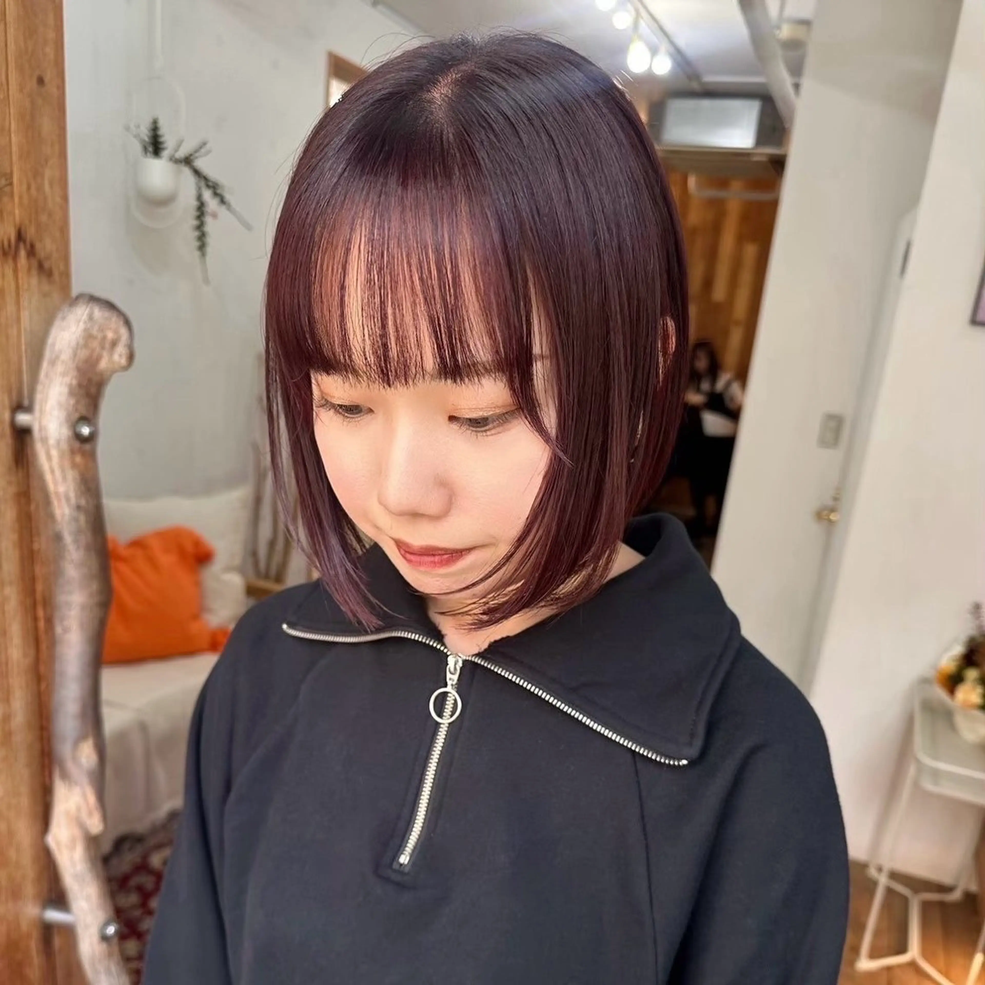 ミディアム カラー フヅキ/ カラーモデル募集中のヘアスタイル