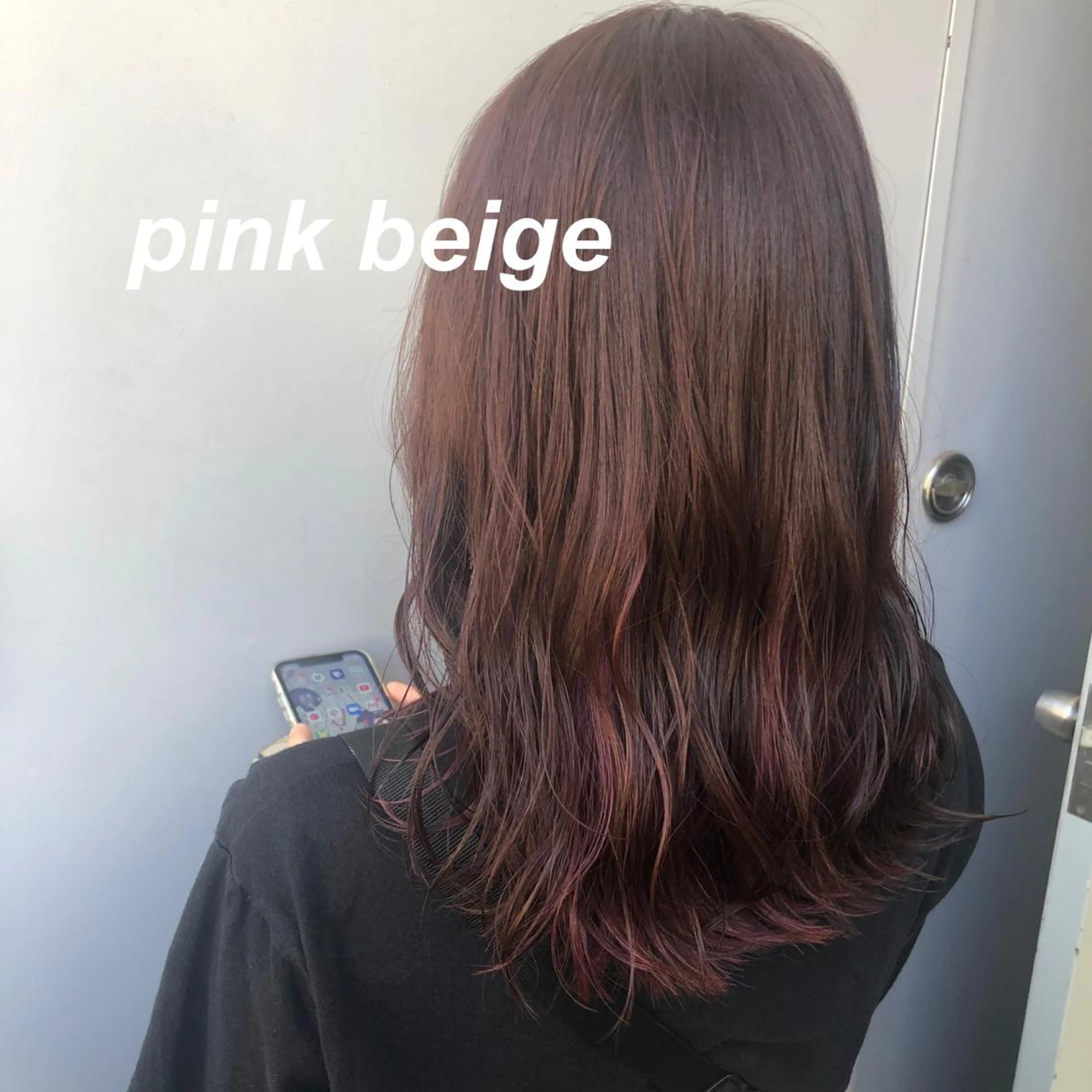 セミロング カラー レイヤーカット 韓国ヘアayameのヘアスタイル