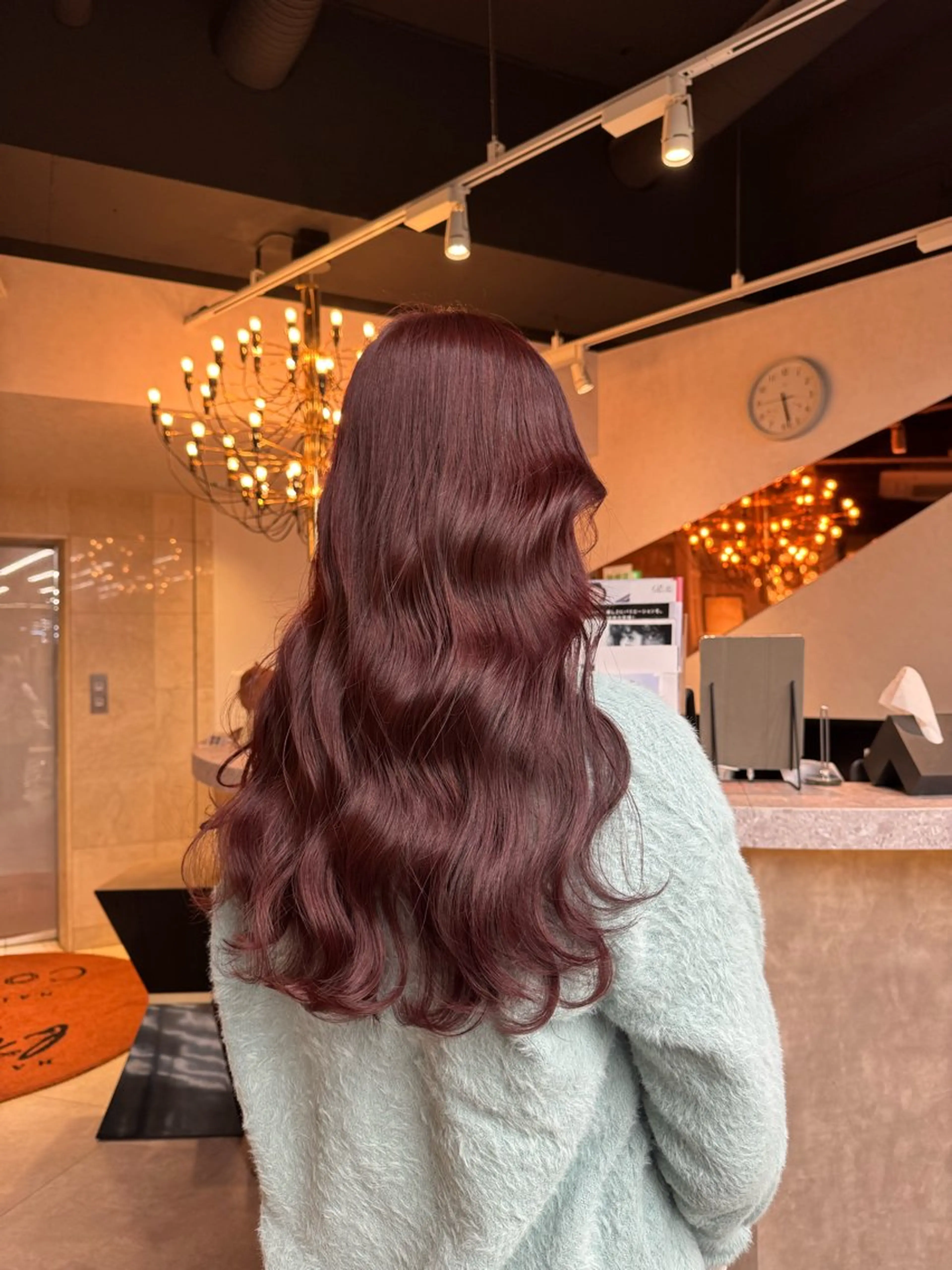 ロング カラー ヘアアレンジ カット ヘアカラー 韓国×艶髪 さきのヘアスタイル