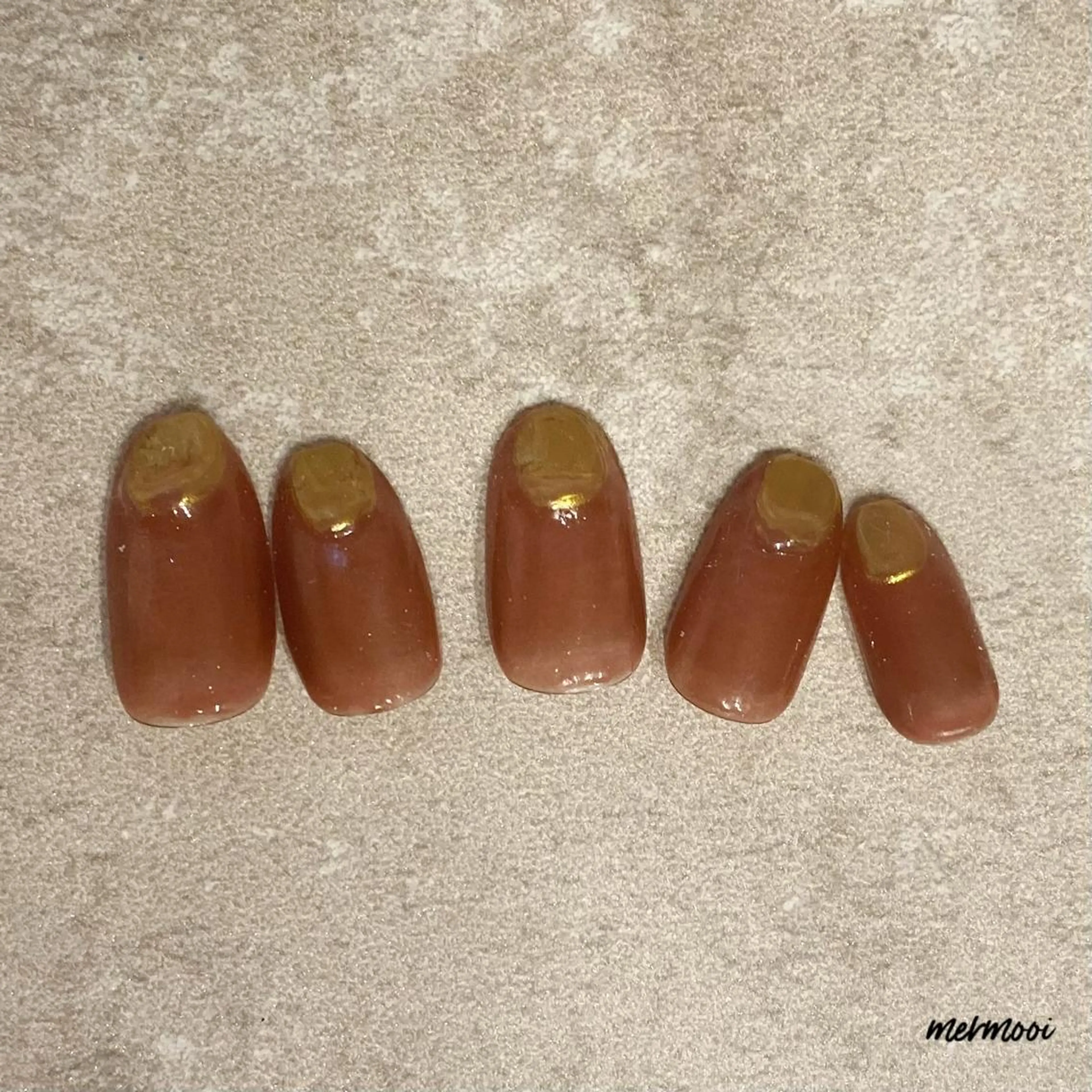 ネイル クリアネイル ジェルネイル ミラーネイル ニュアンスネイル シンプルネイル ハンドネイル mermooi所属・melumooi nailのネイルデザイン