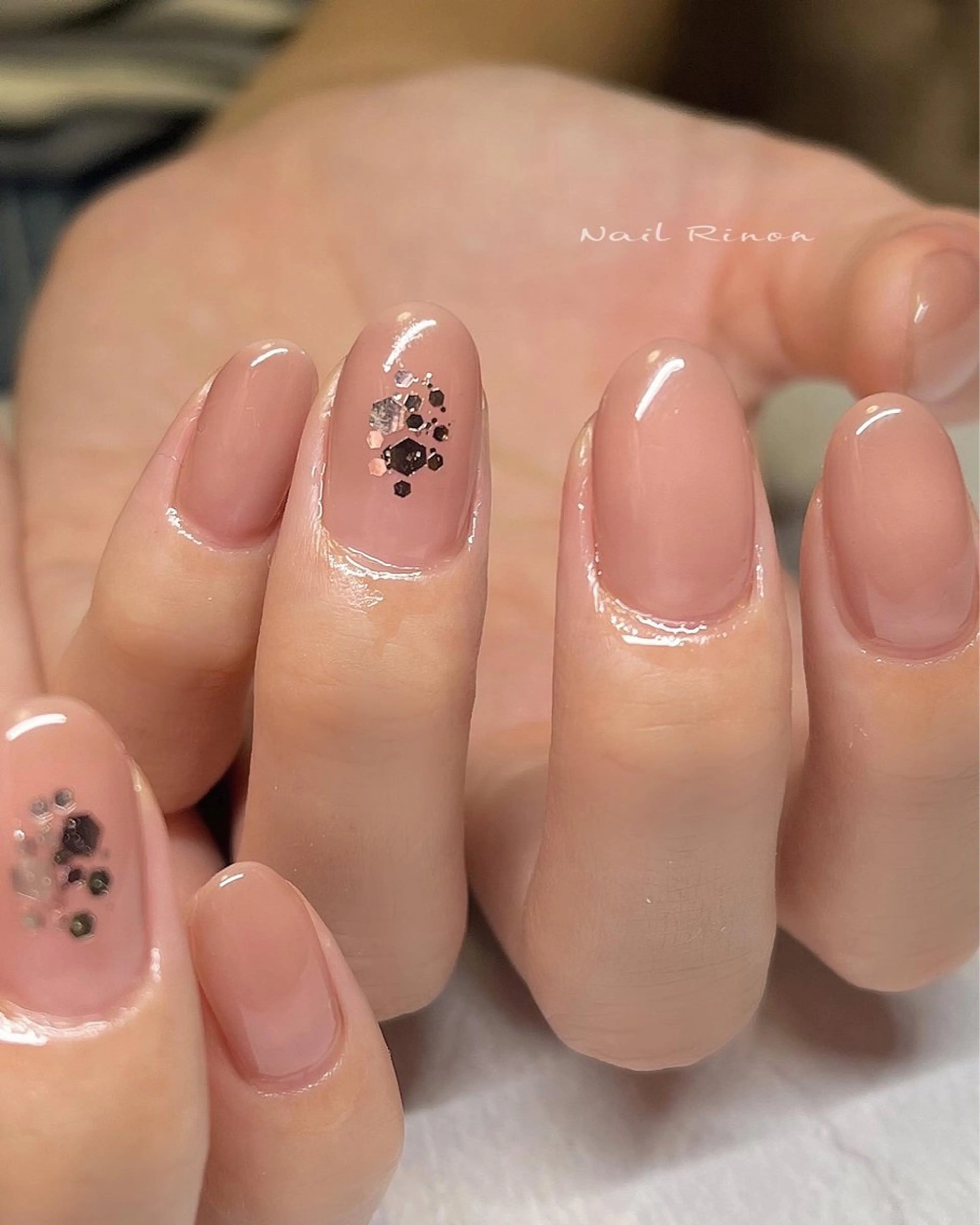 ネイル オフィスネイル ハンドネイル Nail Rinonのネイルデザイン