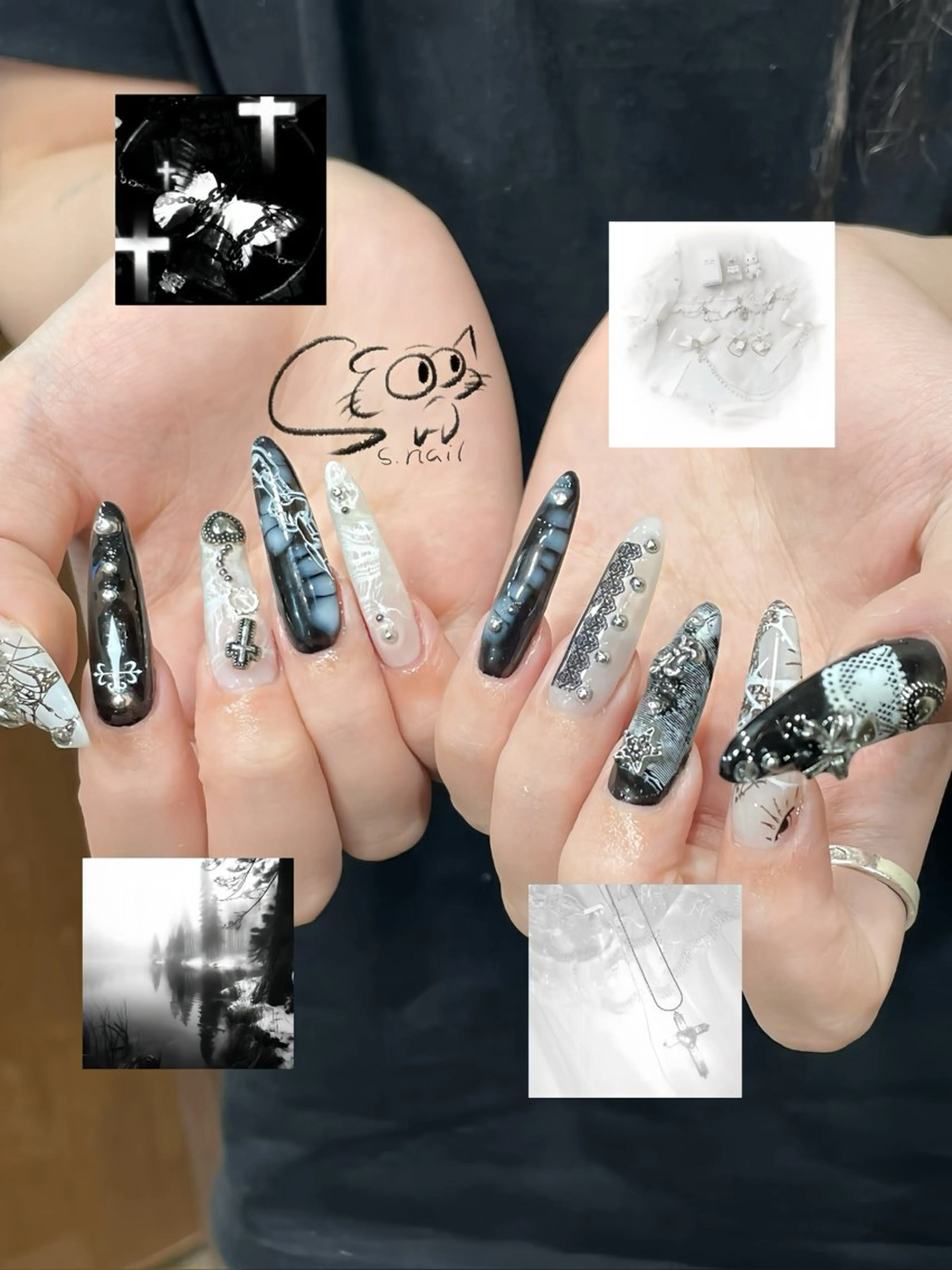 ネイル チークネイル フレンチネイル グラデーション マグネットネイル ワンカラーネイル S.nail _のネイルデザイン