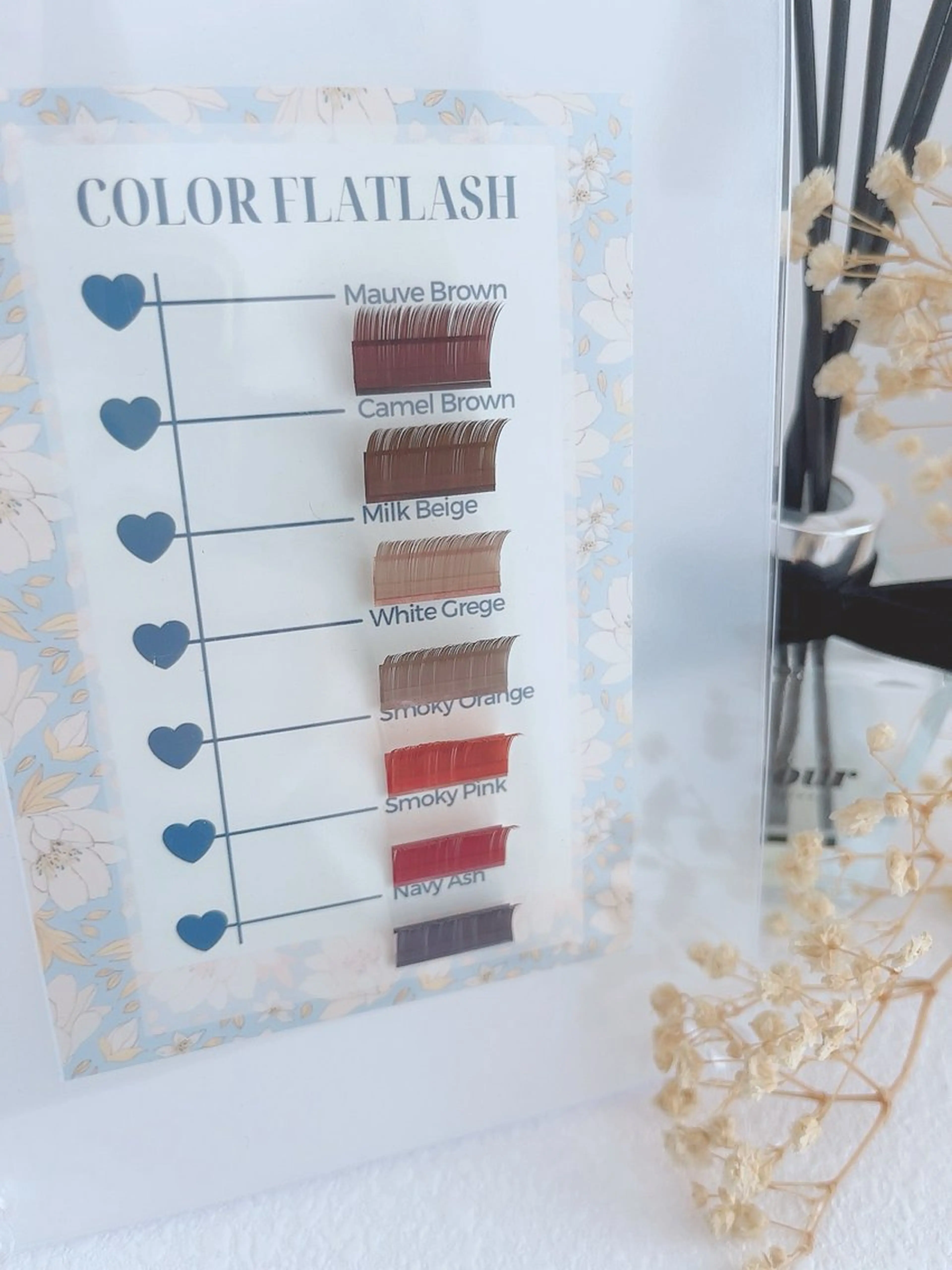 カラーフラットラッシュ180本の写真