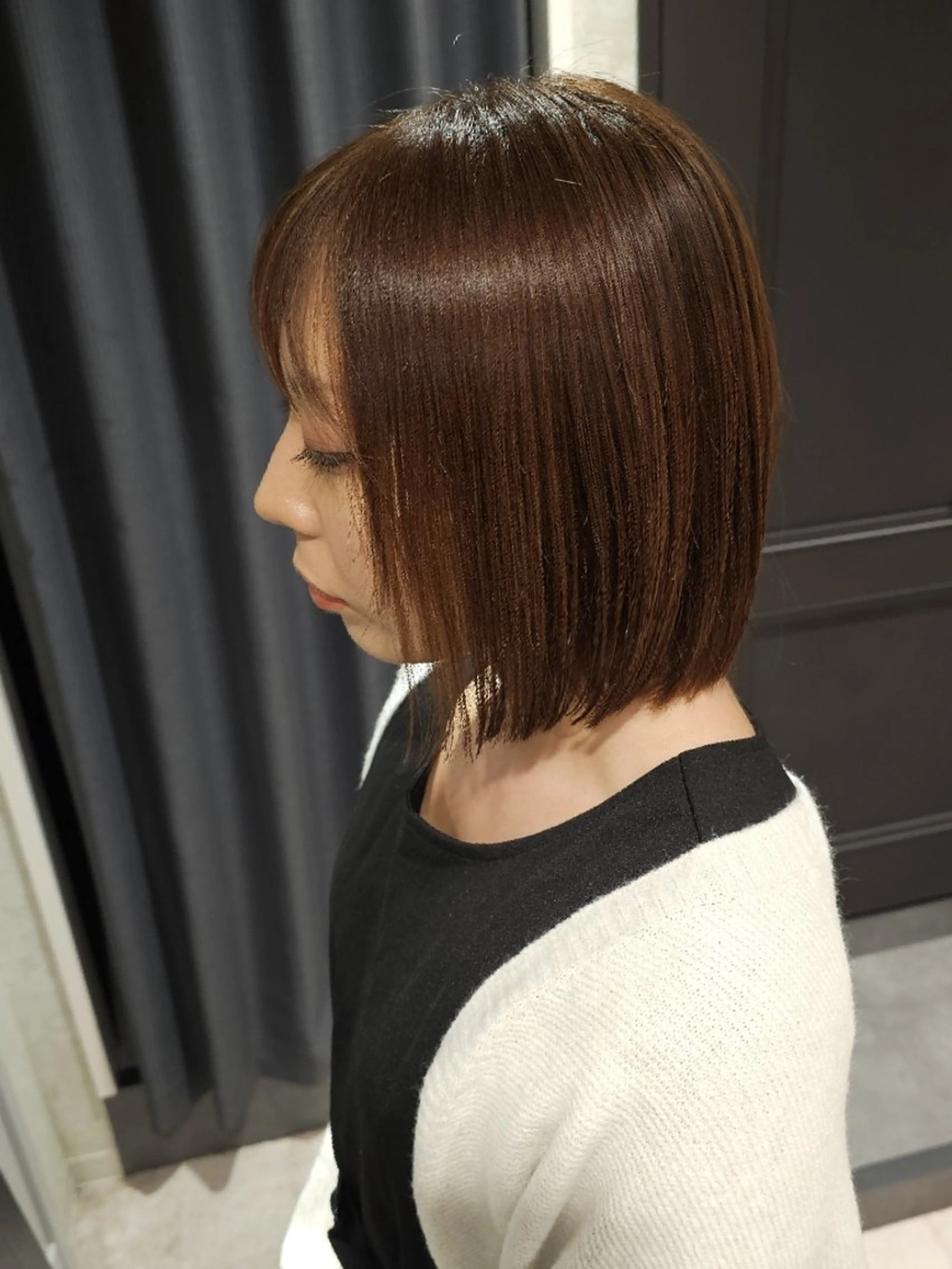 ショート 切りっぱなしボブ ボブ 小黒泰佑/東銀座 /縮毛矯正特化のヘアスタイル