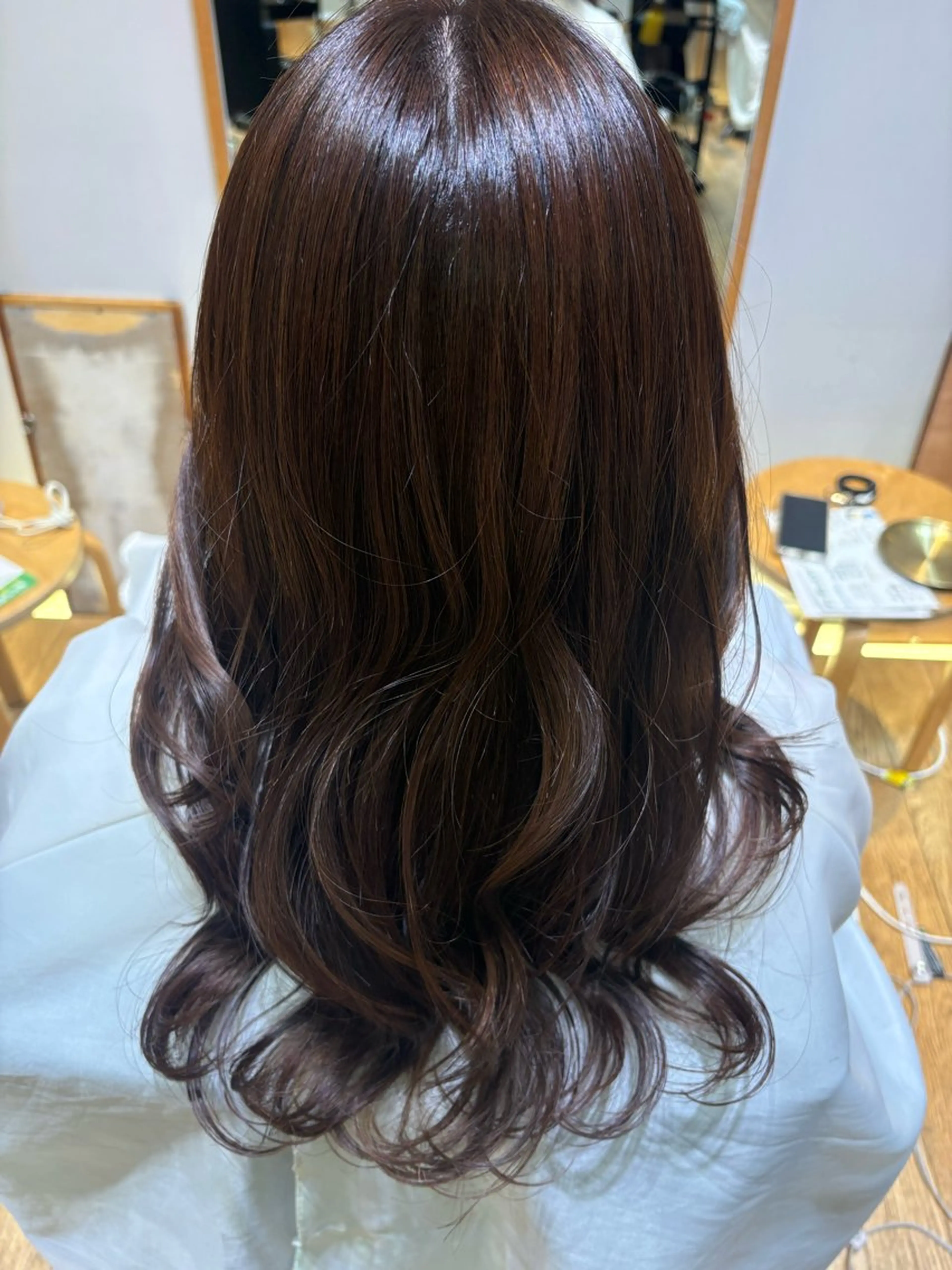 セミロング カラー ヘアカラー 高橋 優のヘアスタイル