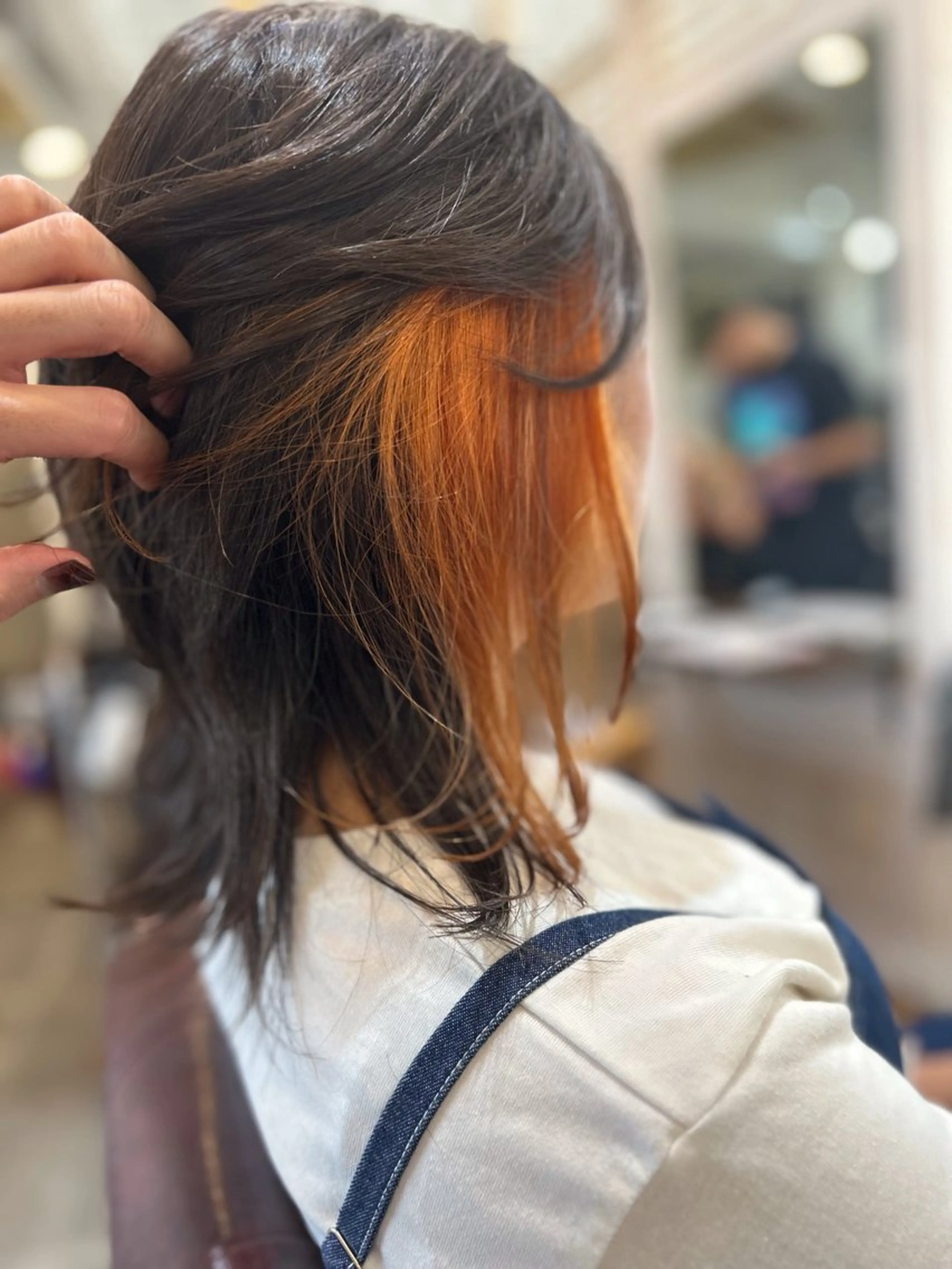 ショート カラー オレンジ Cecil hair なんば店のヘアスタイル