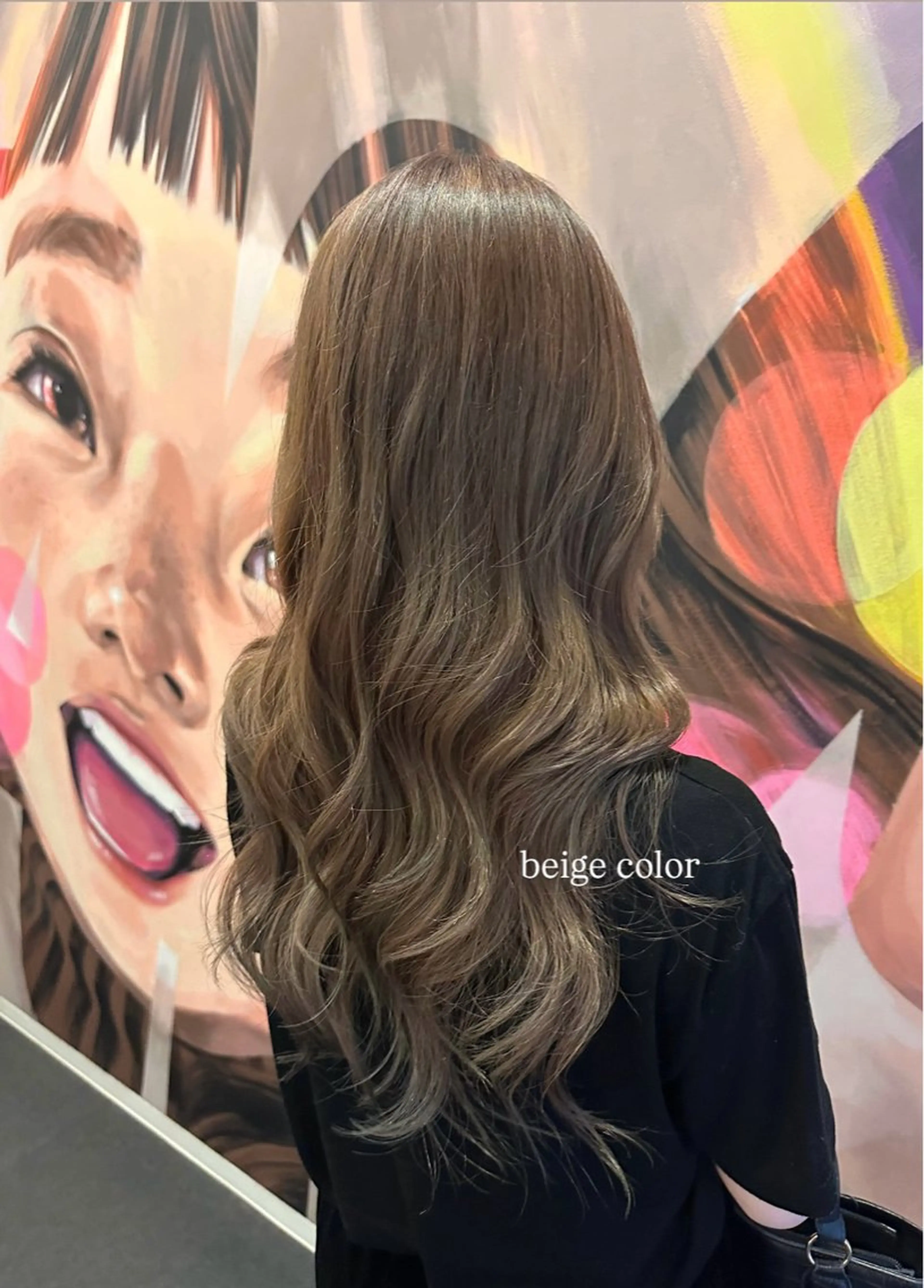 ロング カラー ベージュカラー ブリーチ ダブルカラー ブリーチなしカラー カット ヘアカラー 🇰🇷韓国ｽﾀｲﾙ ﾚｲﾔｰ/ayanaのヘアスタイル