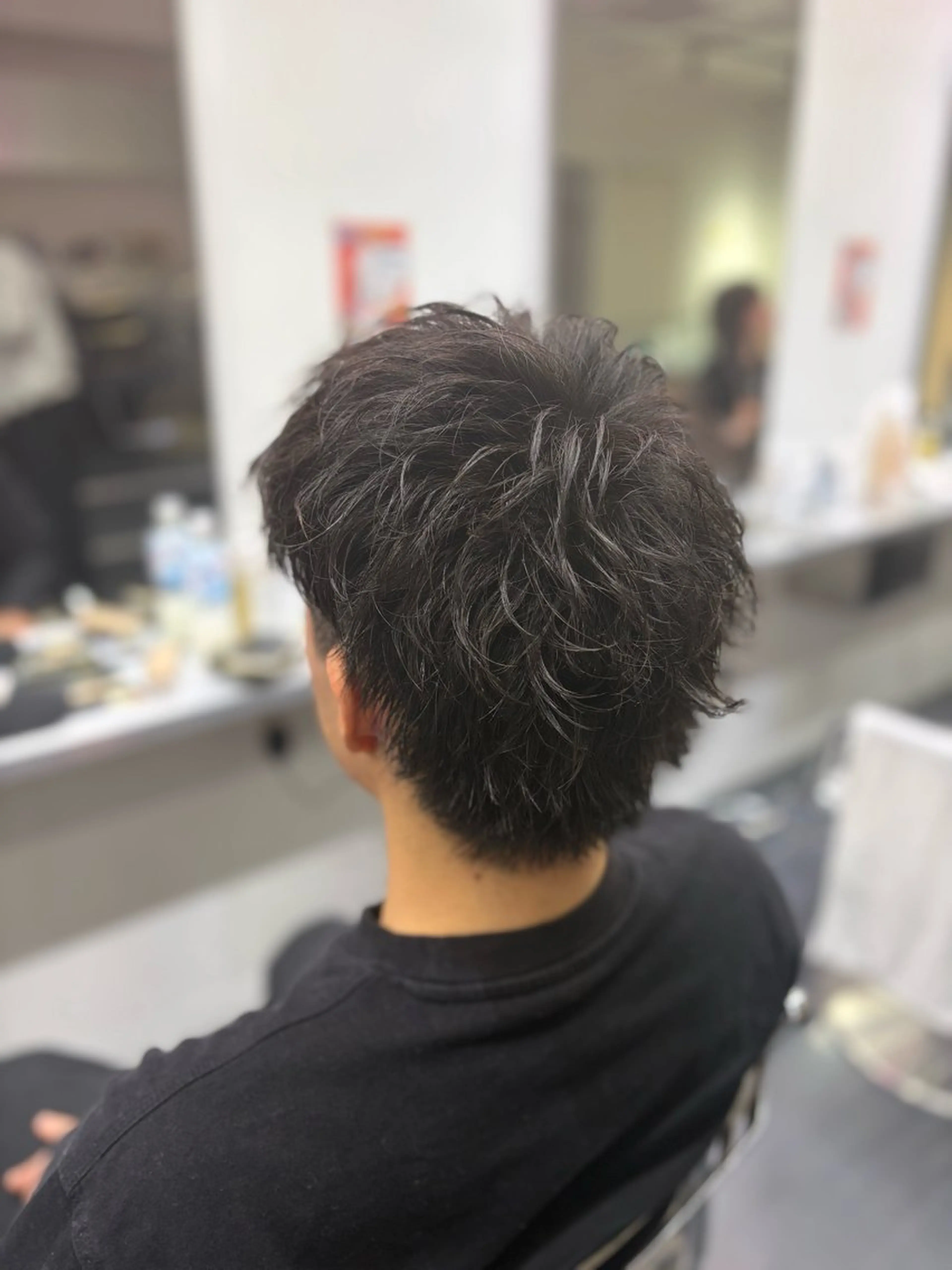 ショート パーマ メンズ メンズパーマ カット stimulus所属・溝田 天潤のヘアスタイル