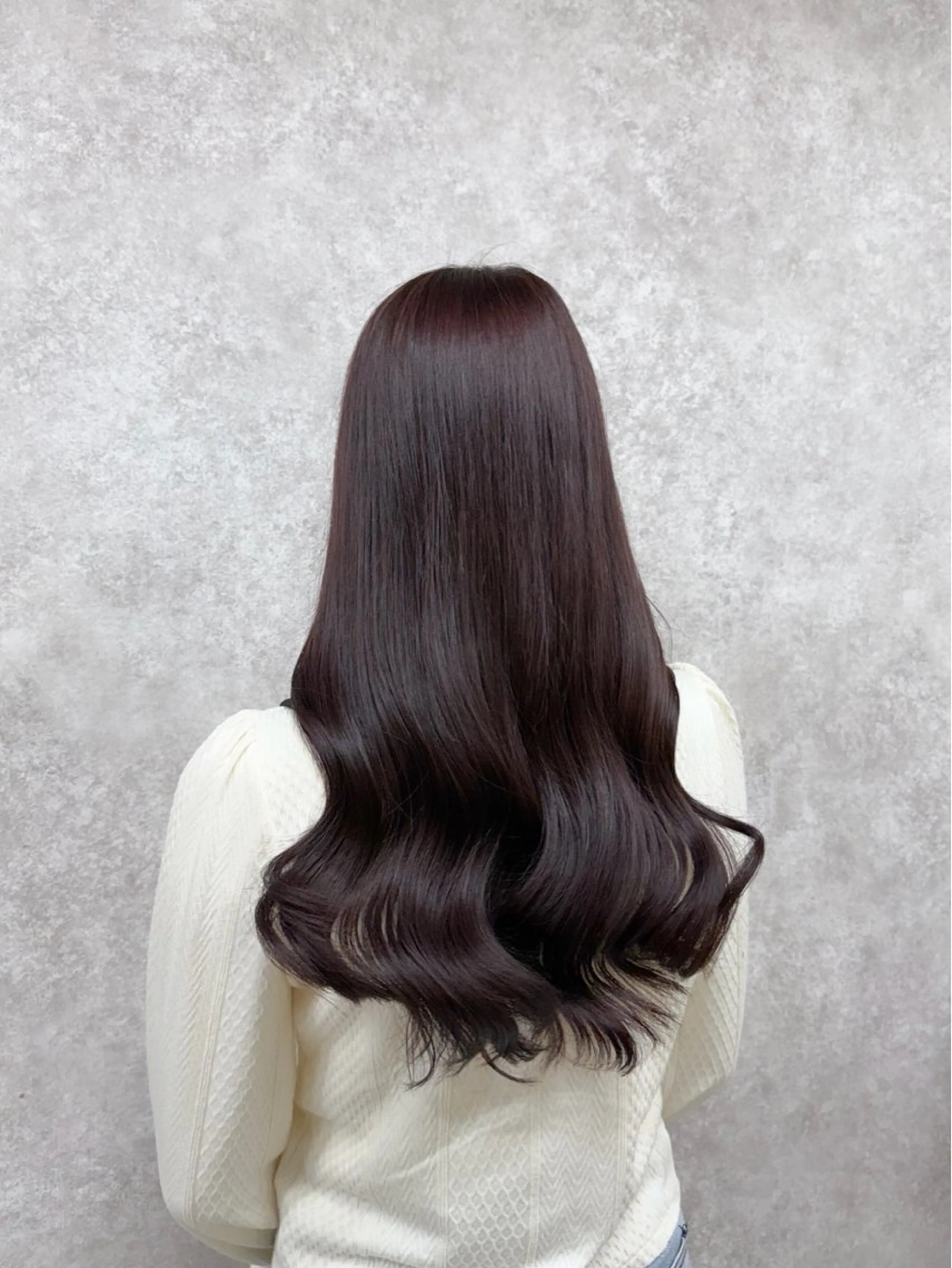 ロング カラー ブリーチ ラベンダーカラー ブリーチなしカラー ピンクカラー ピンクラベンダー カット ヘアカラー トリートメント 村田梨乃/ minim hairのヘアスタイル