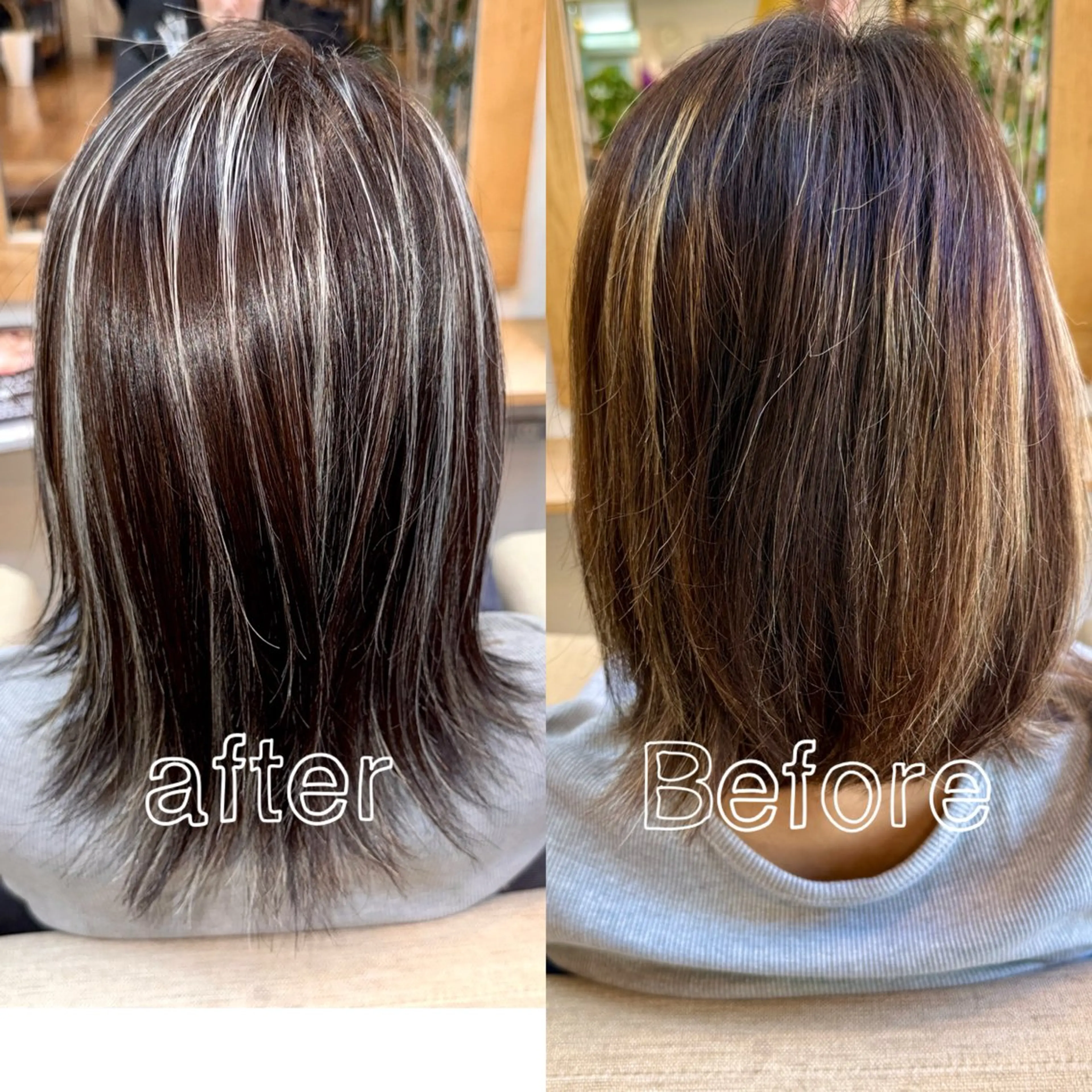 ミディアム カラー ハイライトカラー 3Dハイライト ハイライト ヘアカラー トリートメント 🌈ハイライト特化 🌈 🐶ノザワ🐶のヘアスタイル