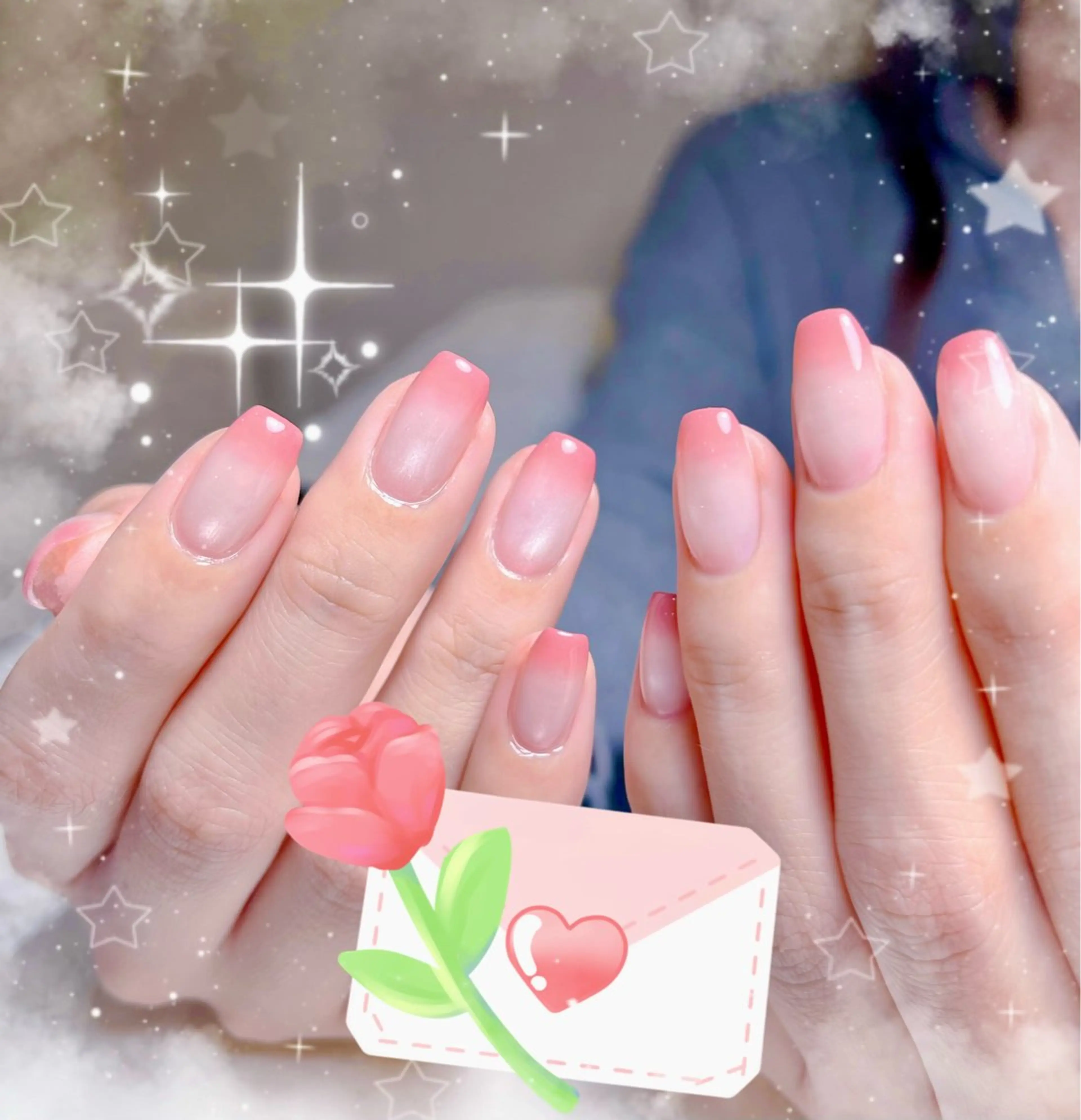 ネイル チークネイル 長さ出し ジェルネイル キラキラネイル 韓国ネイル ハンドネイル H&B せつかのネイルデザイン